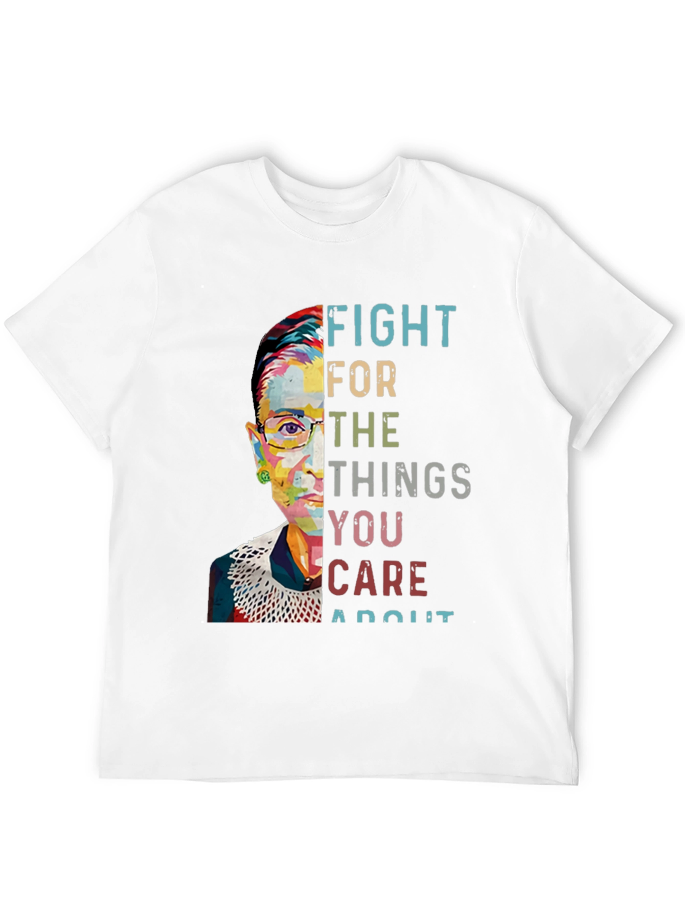Black Fight For What You Care About T-Shirt view 12