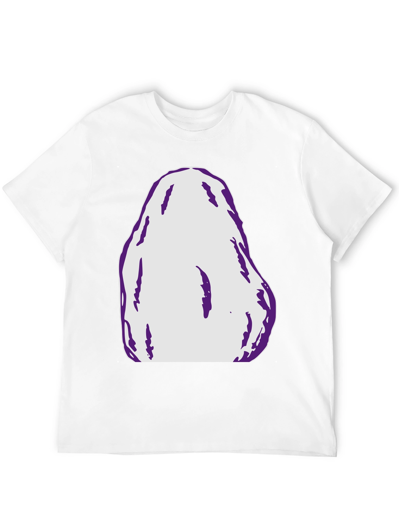 Black Abstract Graphic Tee - Bold Black Cotton T-Shirt view 12