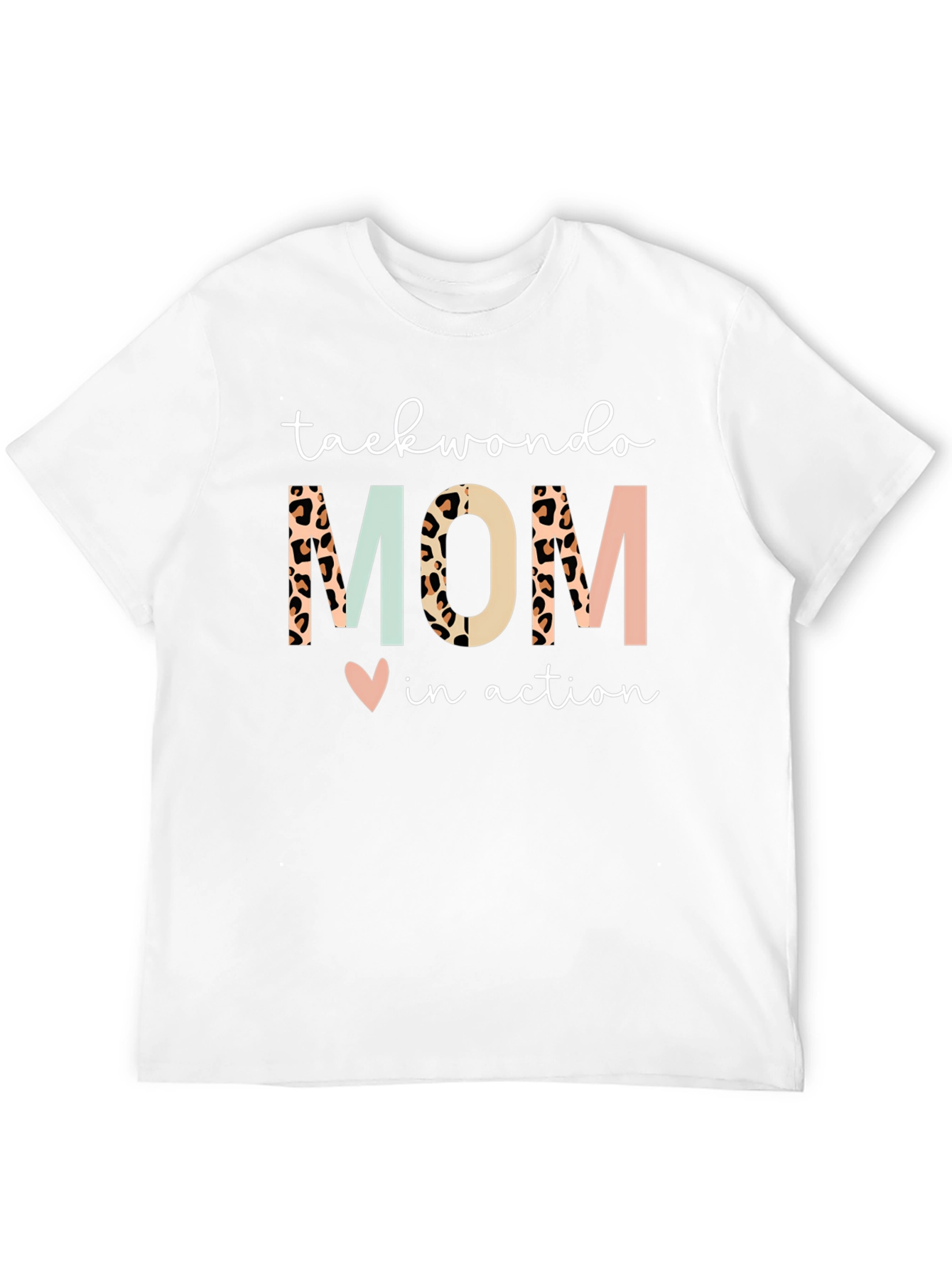 Black Taekwondo Mom in Action T-Shirt view 12
