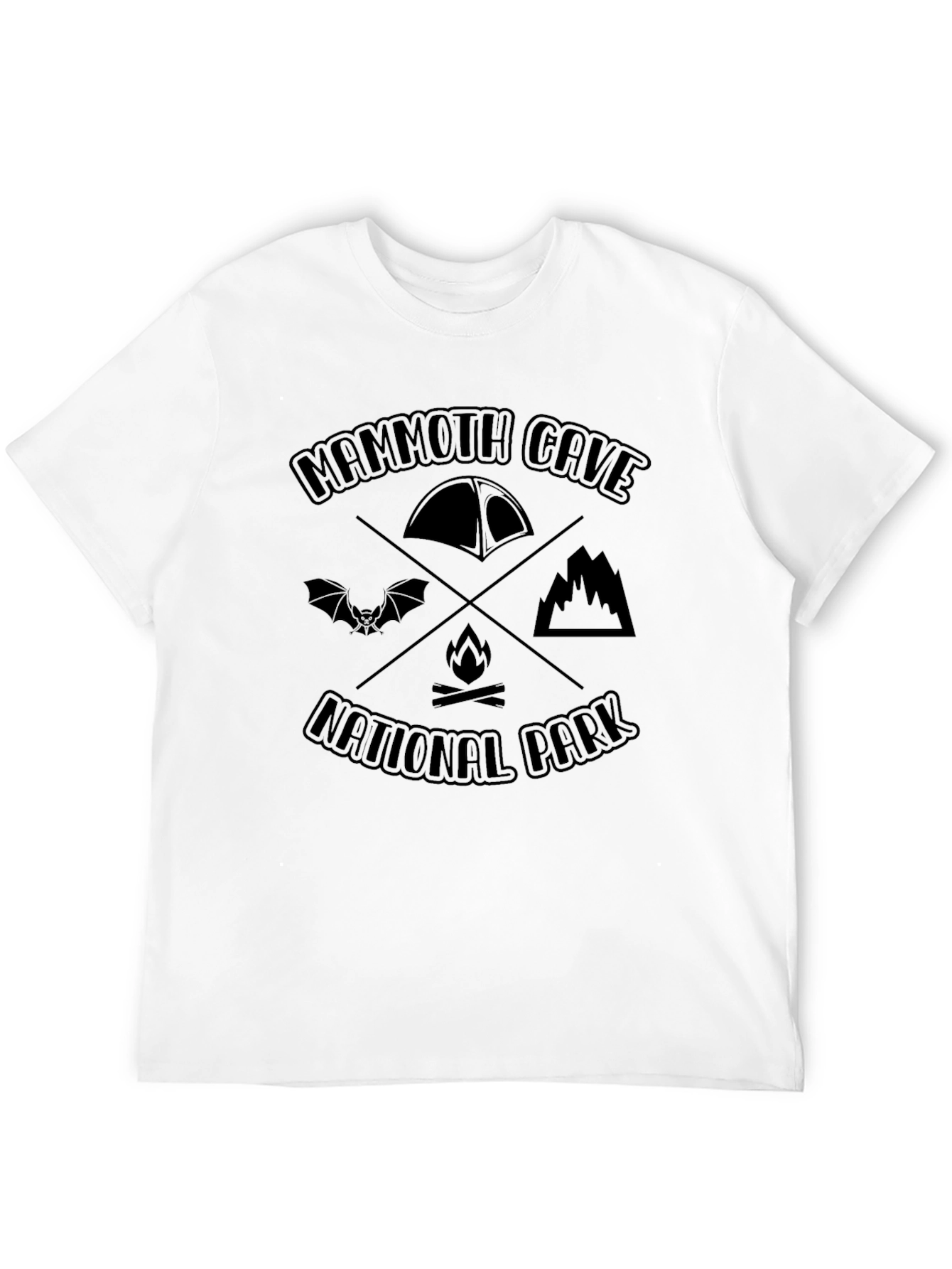 Black Mammoth Cave National Park Graphic T-Shirt view 12