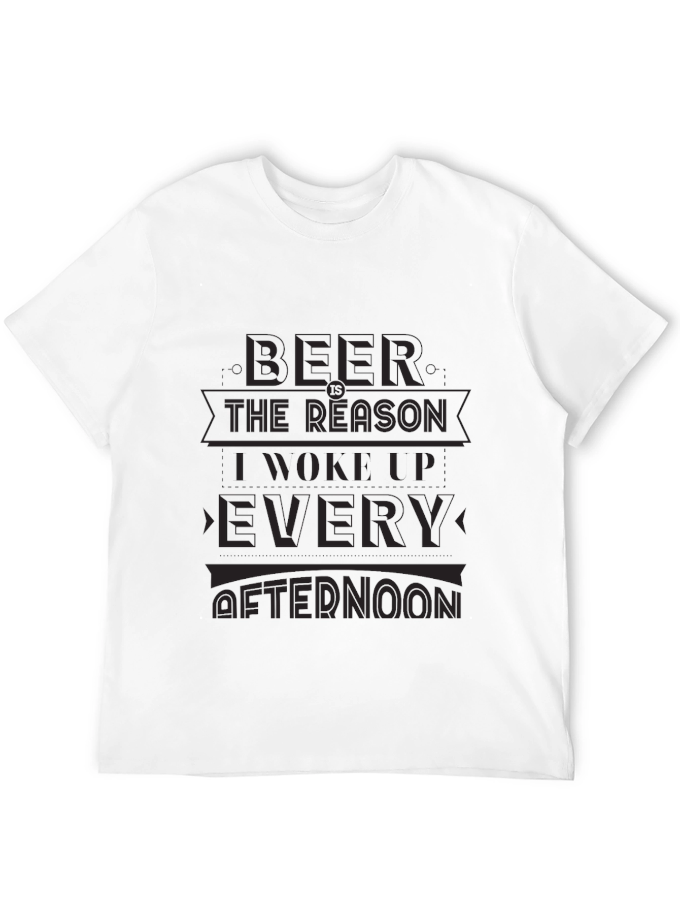 Black Funny Beer Reason Graphic Tee - Mens Black T-Shirt view 12