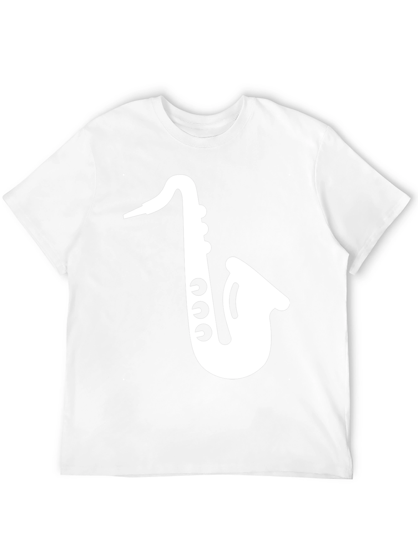 Black Saxophone Graphic Tee - Black Cotton T-Shirt view 12