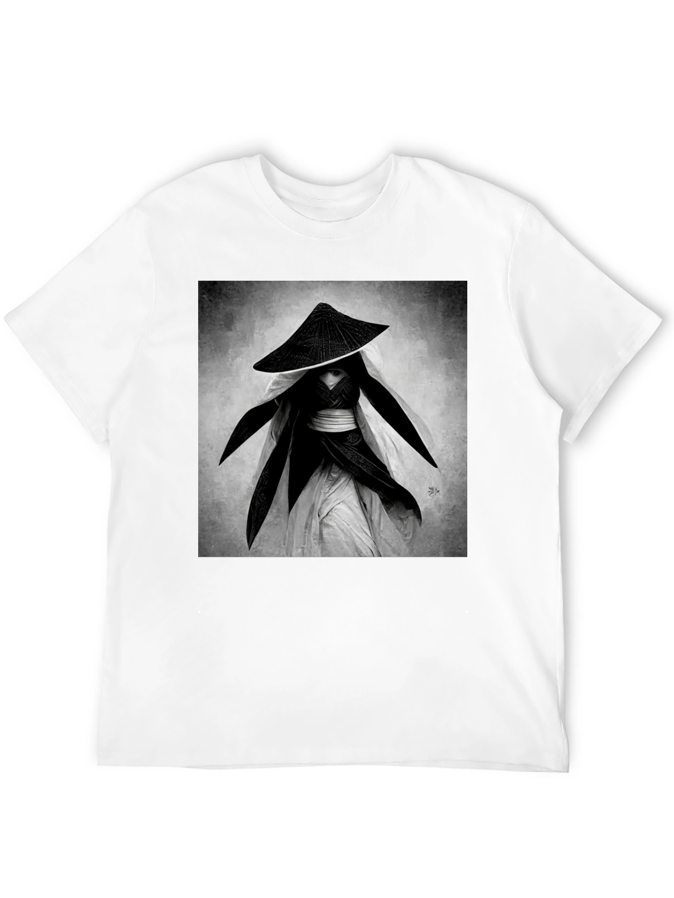 Black Samurai Warrior Graphic Tee - Black view 12