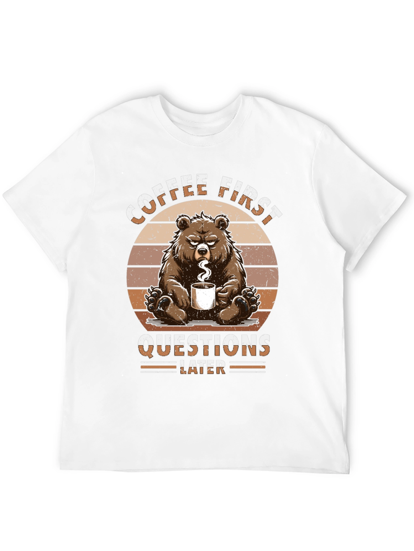 Black Coffee First Bear Graphic T-Shirt view 12