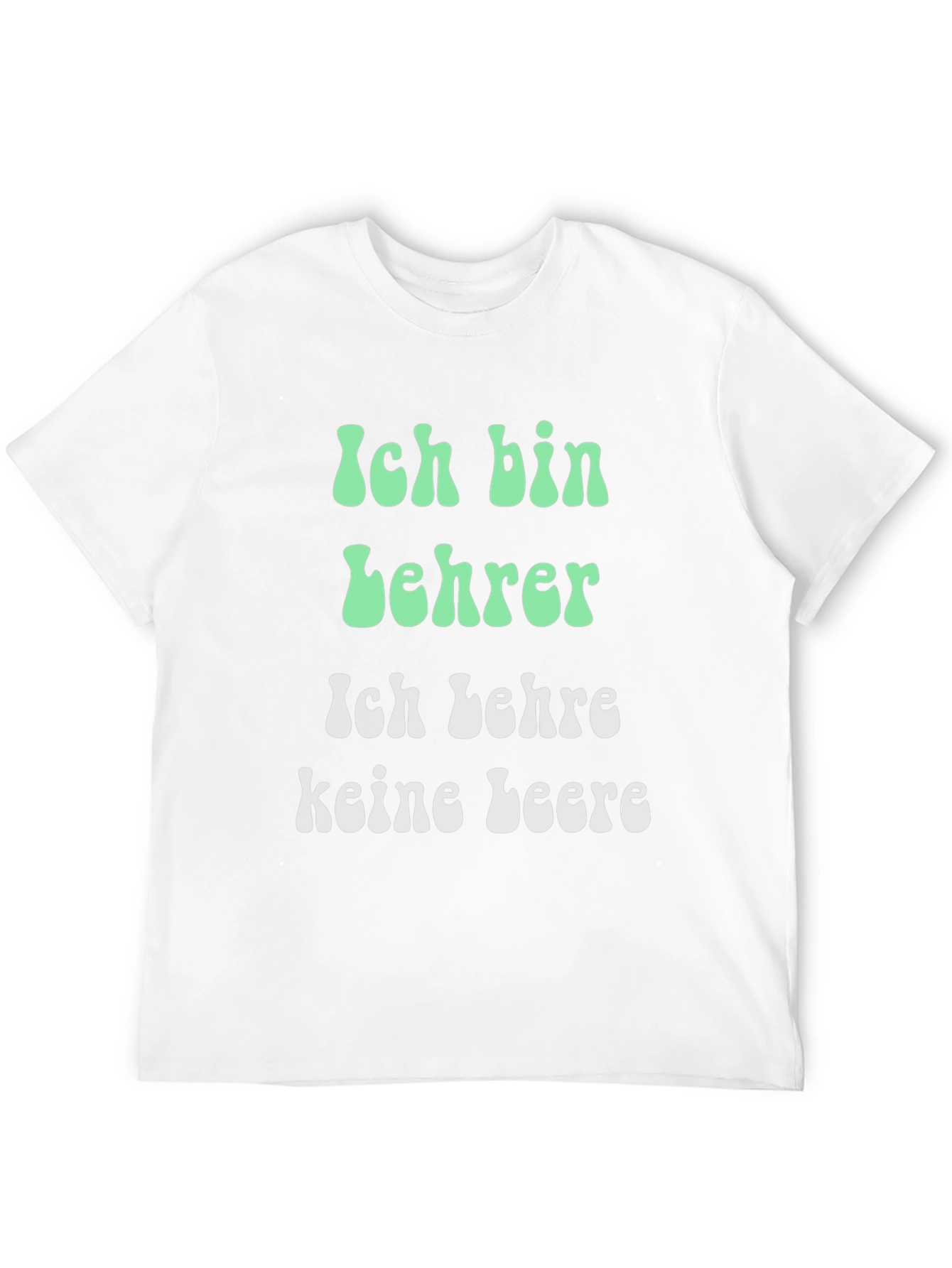 Black Teacher T-Shirt: "Ich bin Lehrer" German Slogan Shirt view 12
