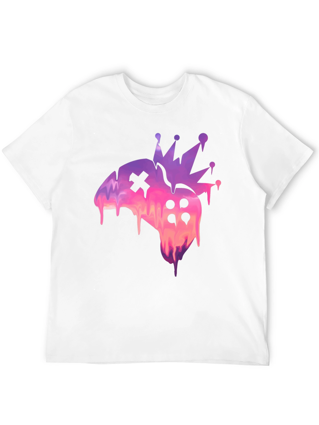 Black Gamer King Tee - Crowned Controller Design view 12