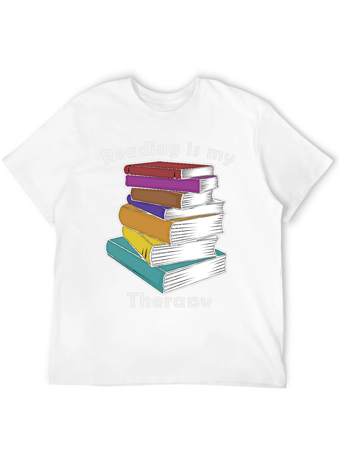 Black Reading Is My Therapy T-Shirt view 12