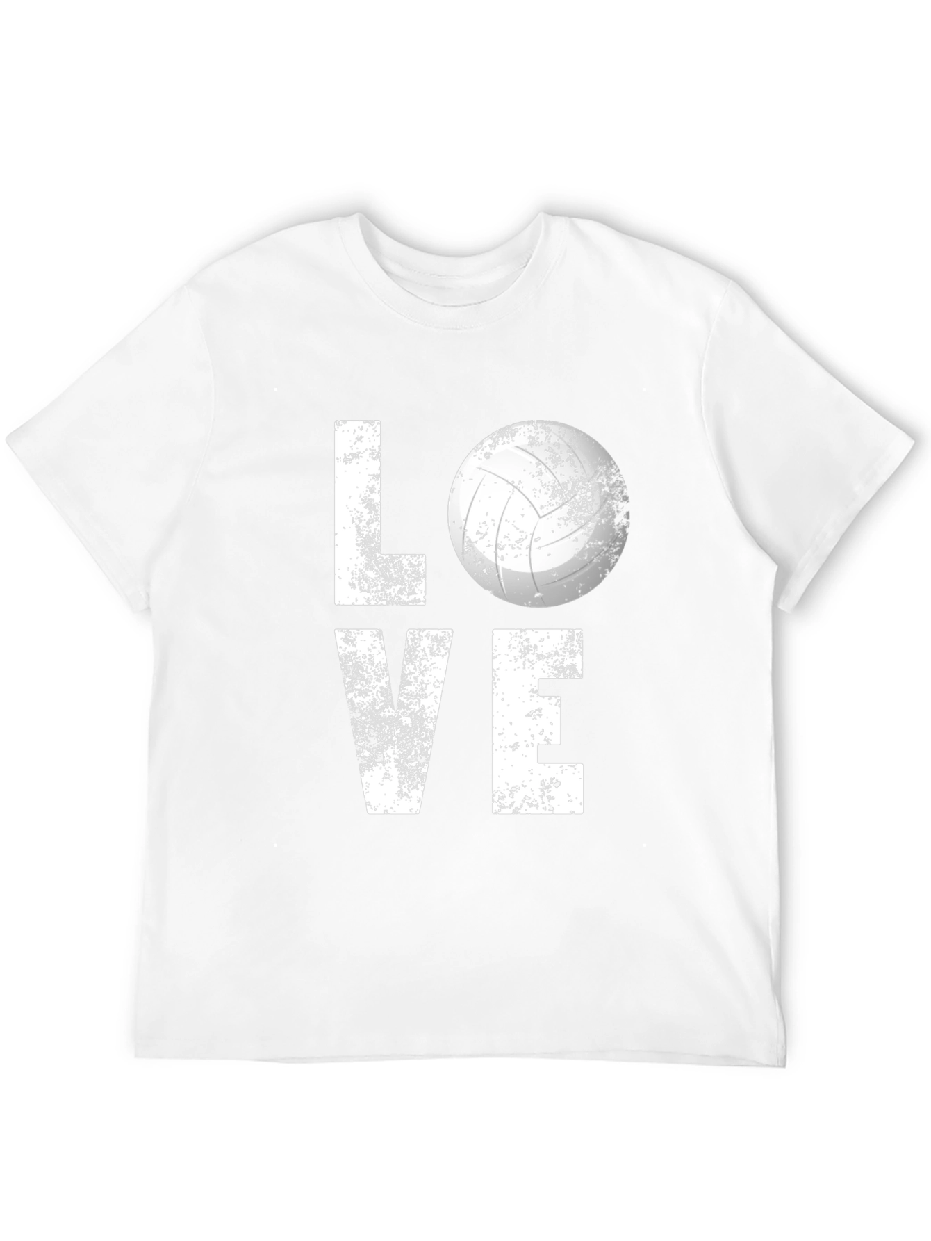 Black Love Volleyball Graphic Tee - Black Cotton Blend view 12