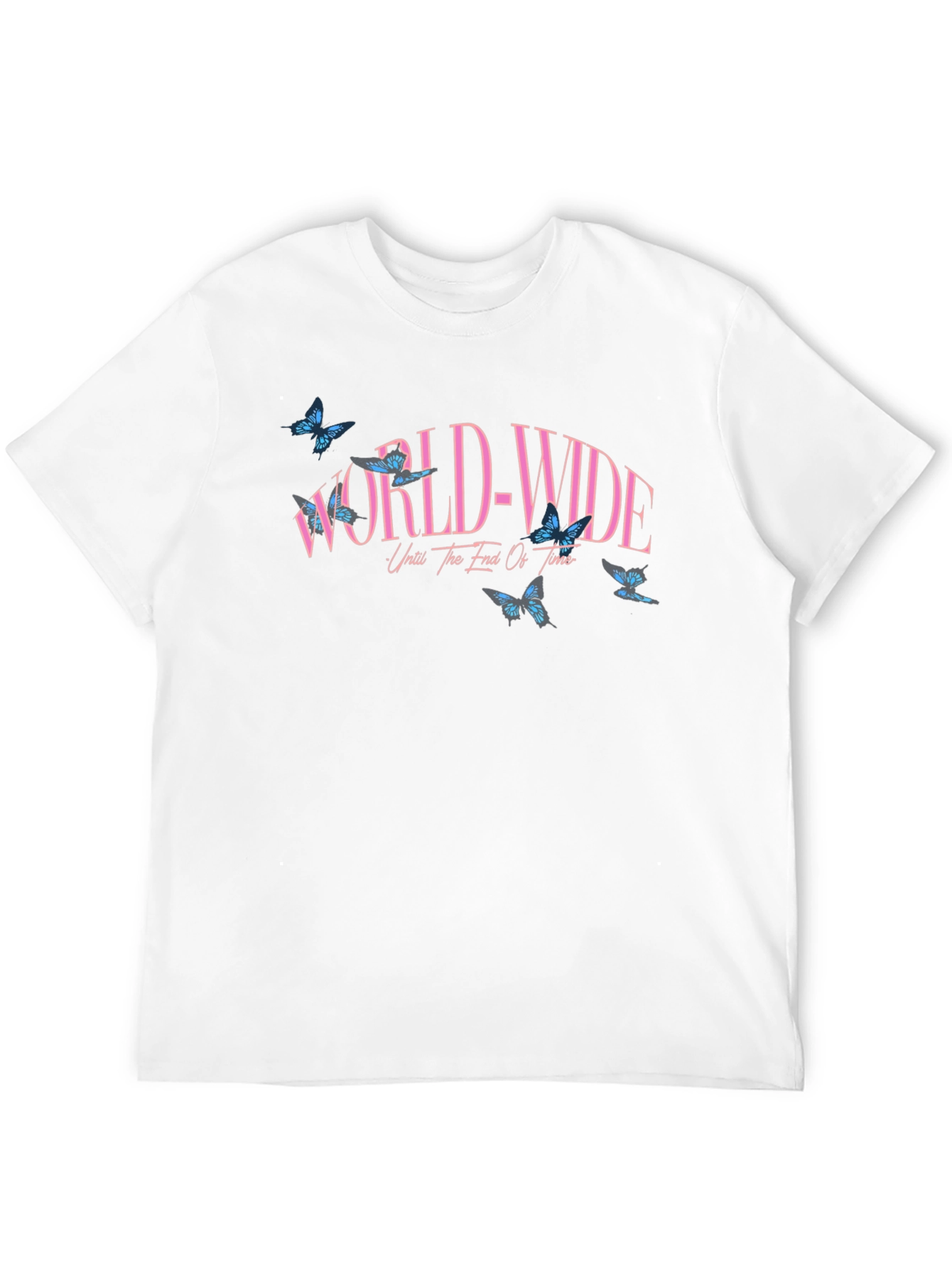 Black Worldwide Butterfly Graphic Black T-Shirt view 12