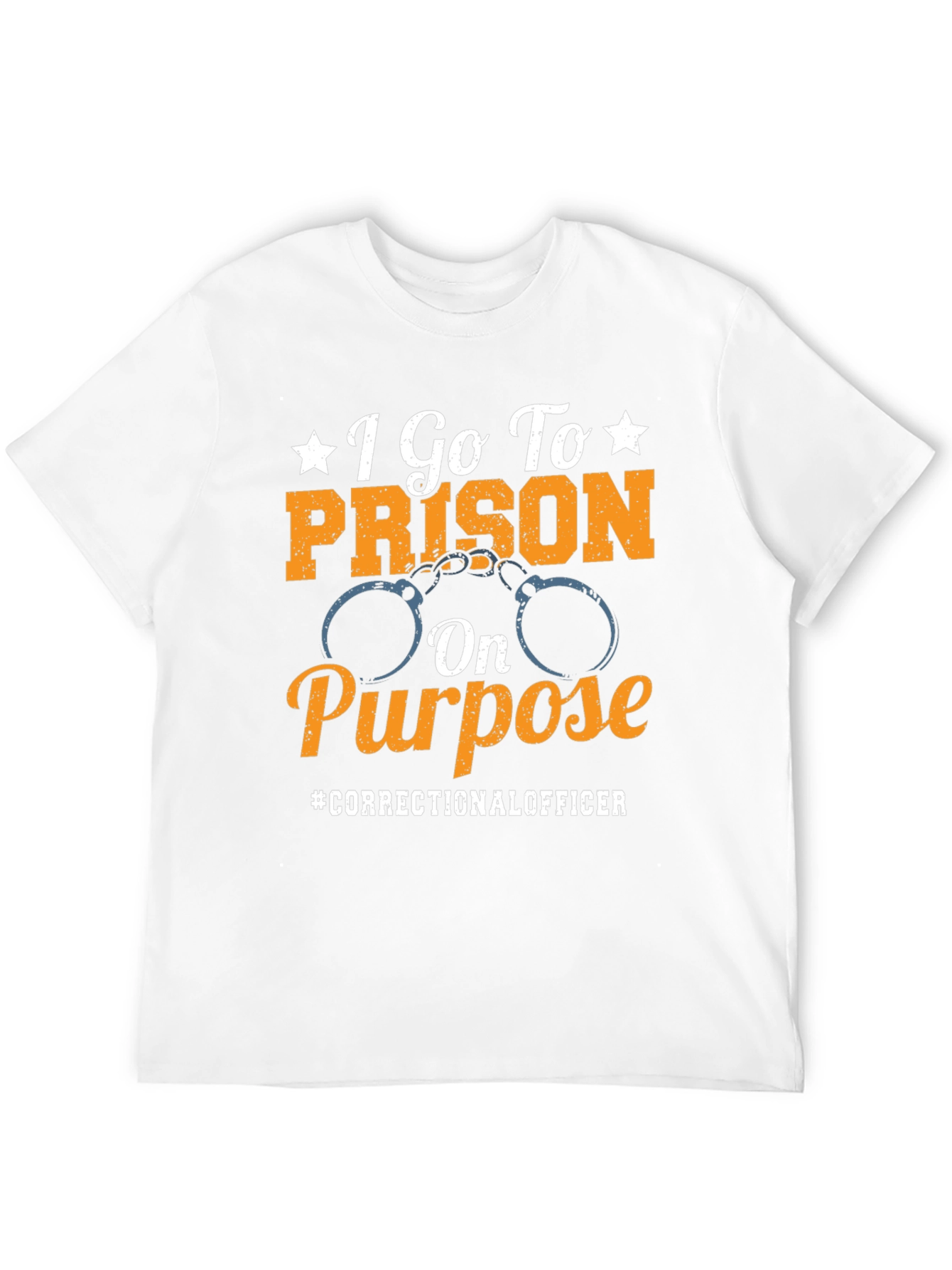 Black Correctional Officer T-Shirt: I Go To Prison On Purpose view 12