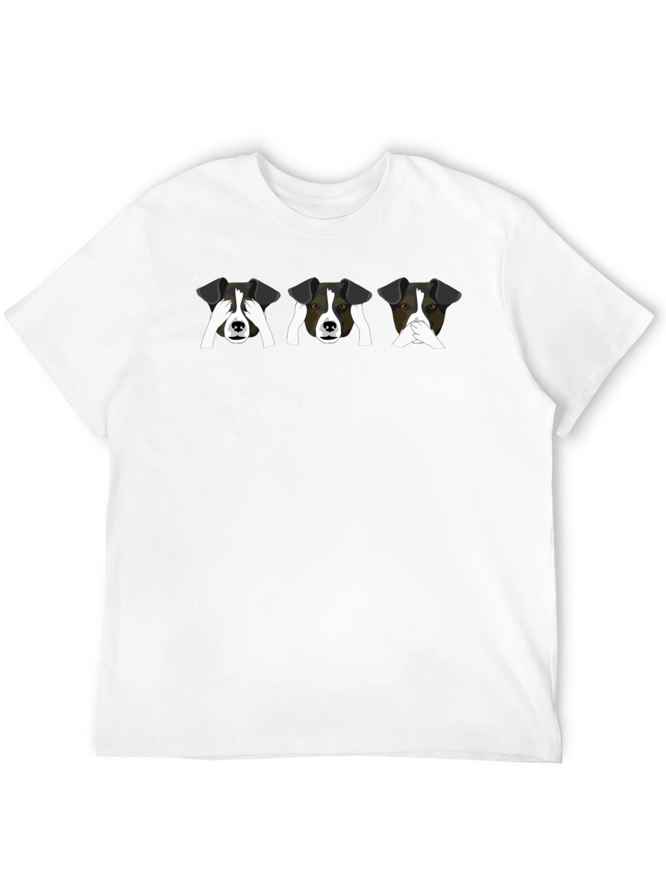 Black Speak No Evil Dog T-Shirt view 12