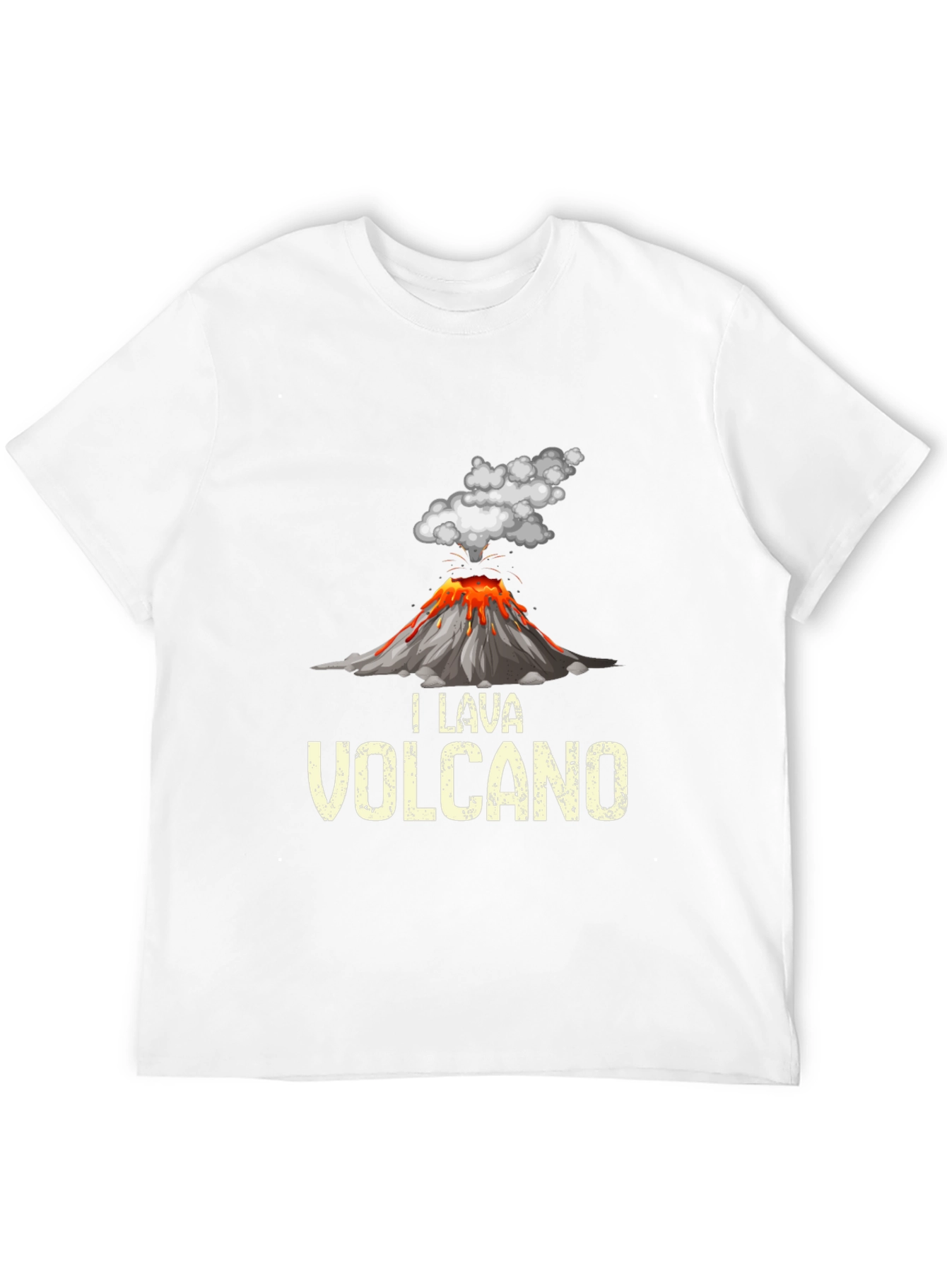 Black Volcano Lava T-Shirt - Unique Graphic Tee view 12