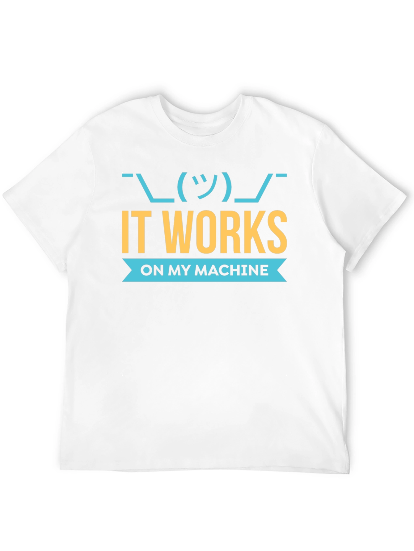 Black It Works On My Machine Programmer T-Shirt view 12