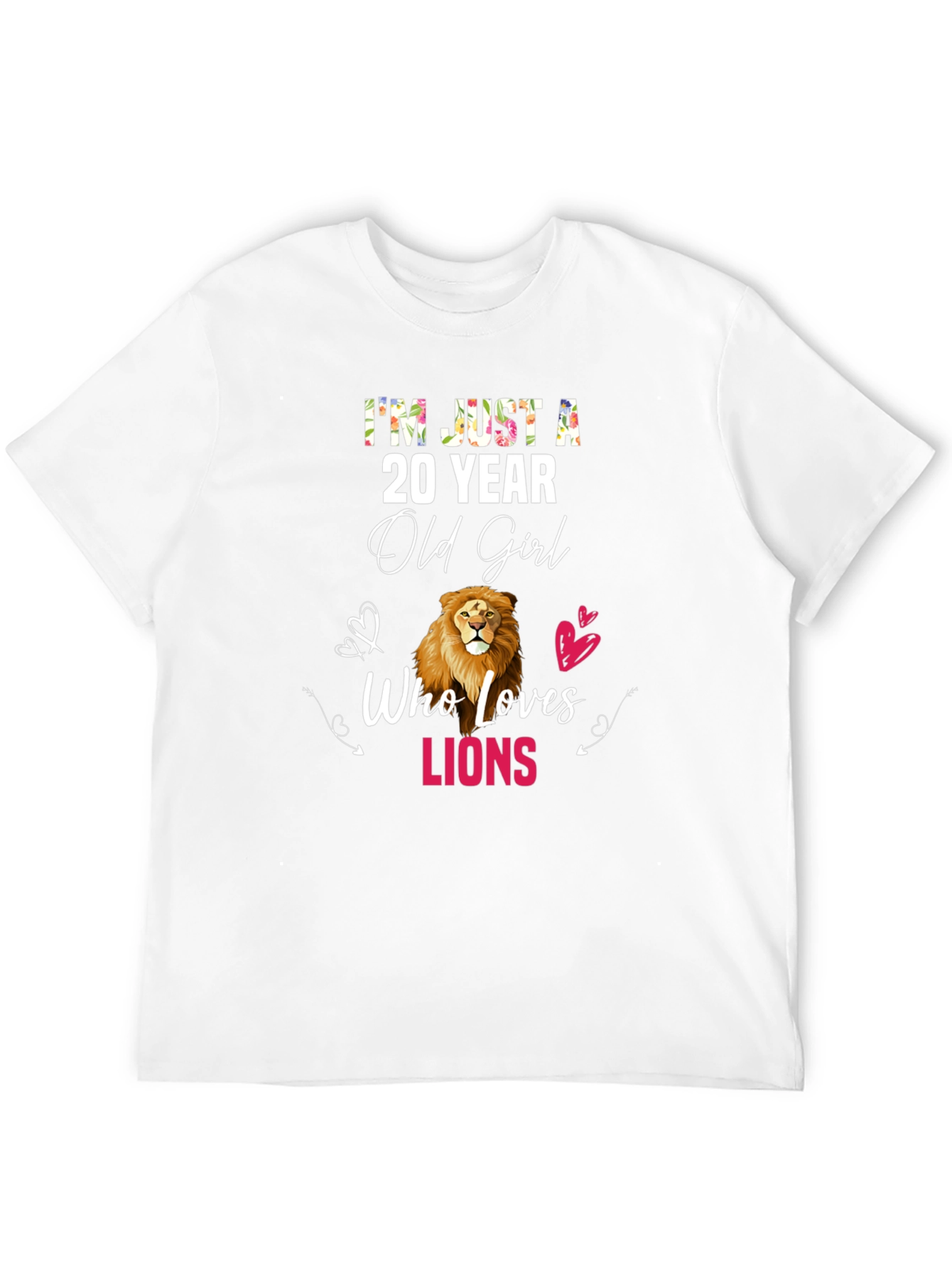 Black 20 Year Old Girl Lion Lover T-Shirt view 12