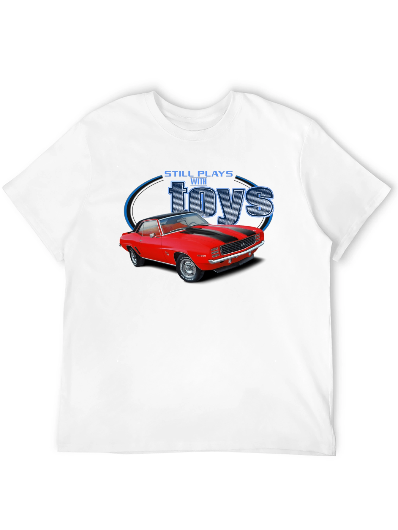 Black Still Plays With Toys Classic Car Graphic T-Shirt view 12