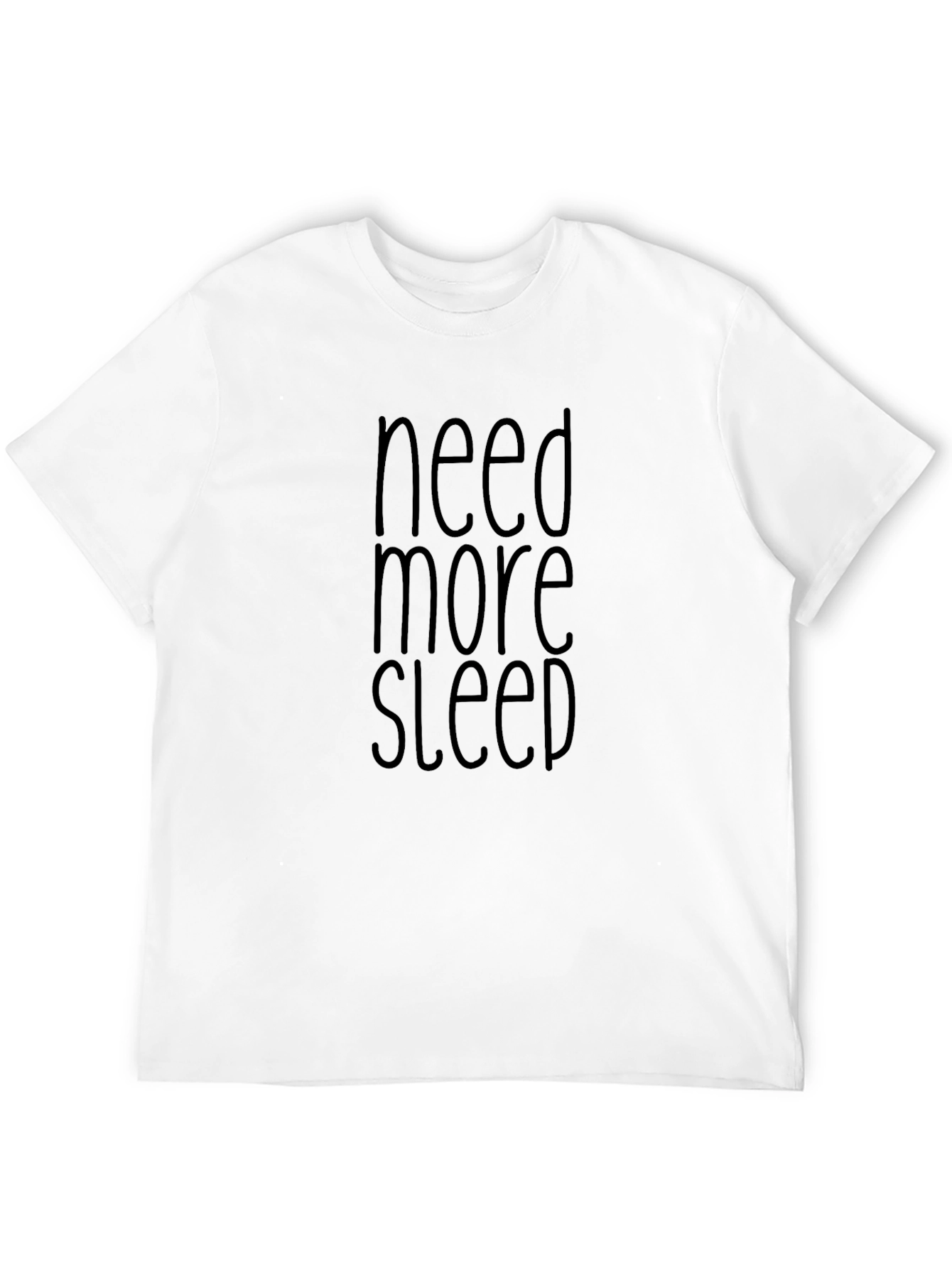 Black Need More Sleep Graphic T-Shirt - Black view 12