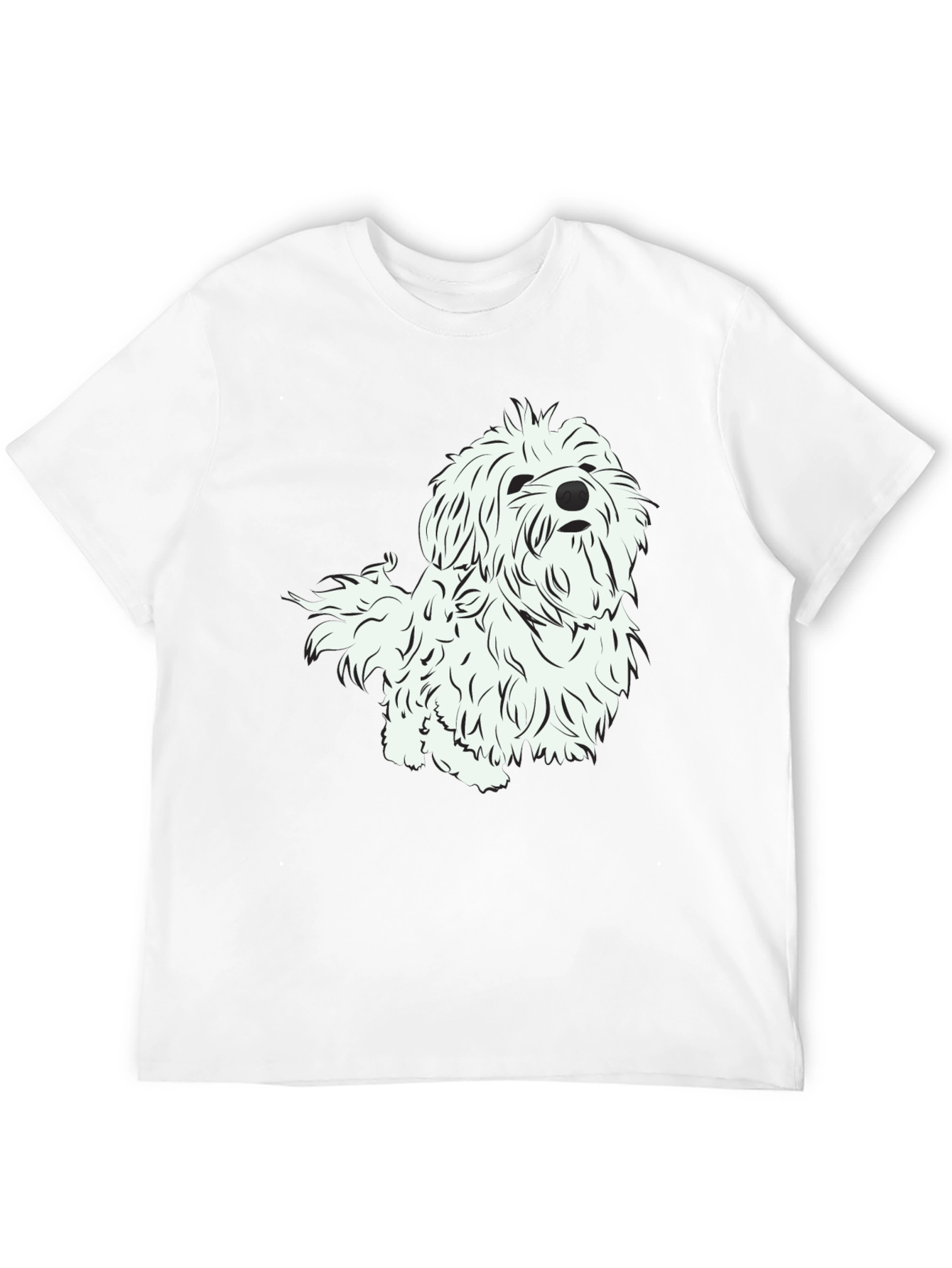 Black Dog Graphic Print Black T-Shirt view 12