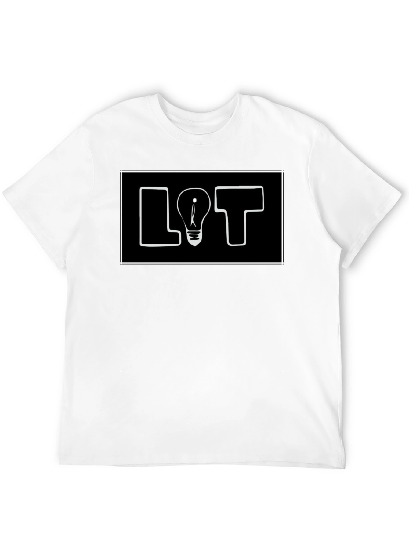 Black LOT Lightbulb Graphic Tee - Black view 12