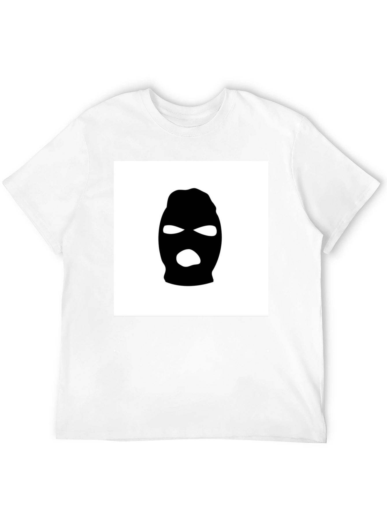 Black Black Ski Mask Graphic Tee - Urban Streetwear view 12