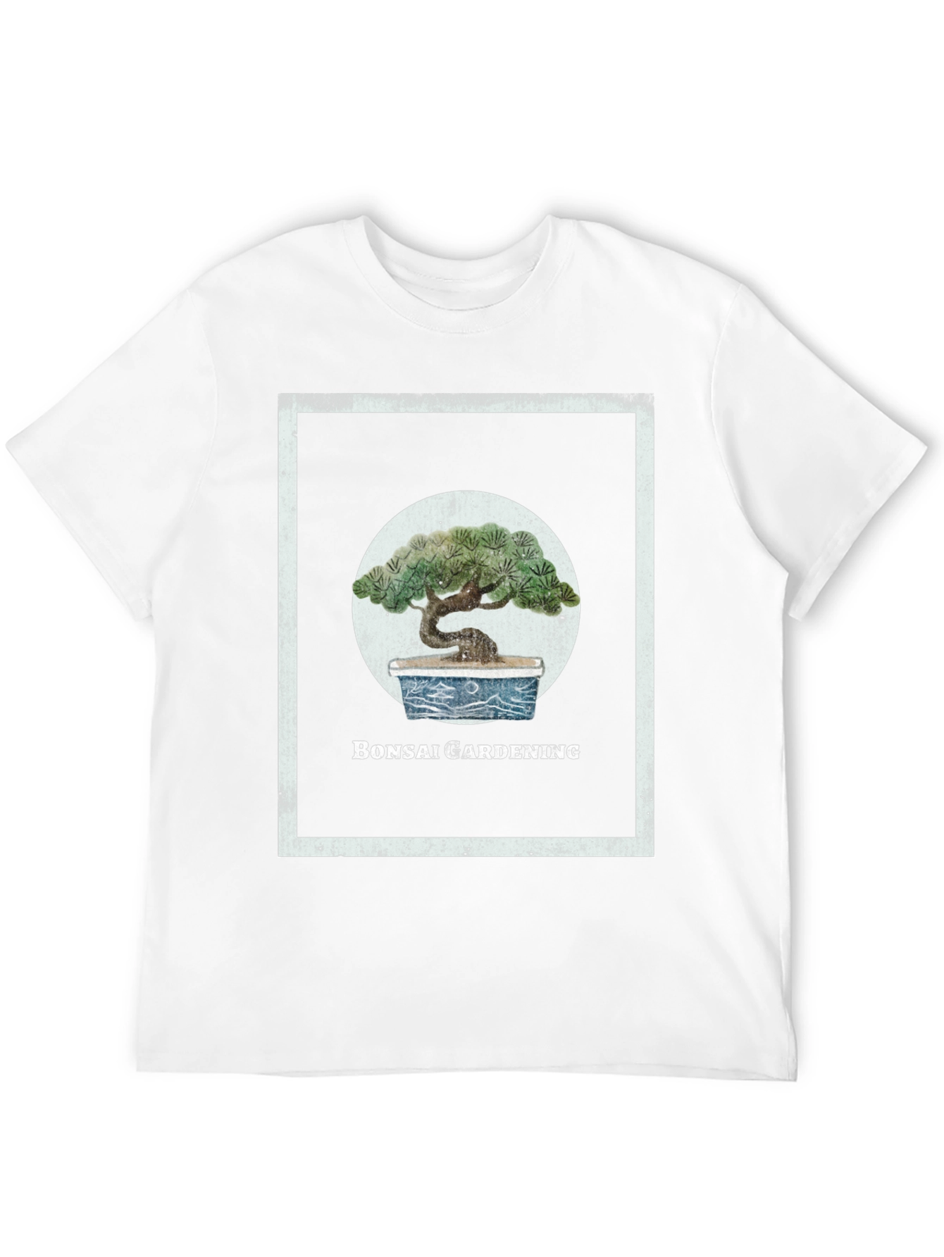 Black Bonsai Gardening Graphic Tee view 12