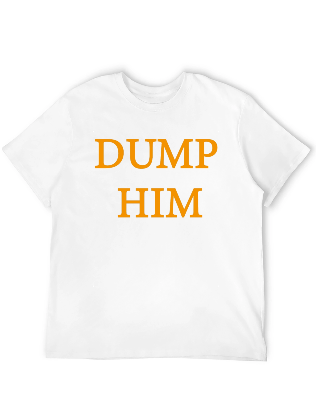 Black Dump Him Graphic Tee - Black Crew Neck T-Shirt view 12