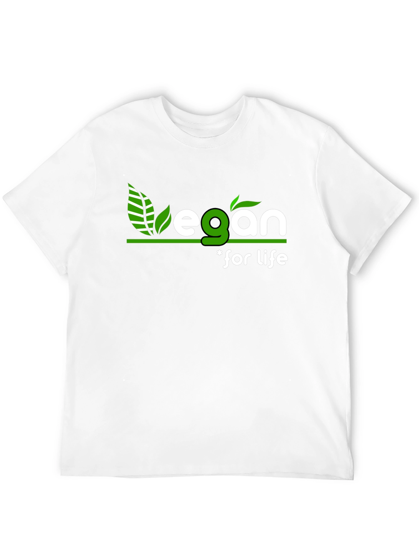 Black Vegan for Life Graphic Tee - Stylish Black T-Shirt view 12