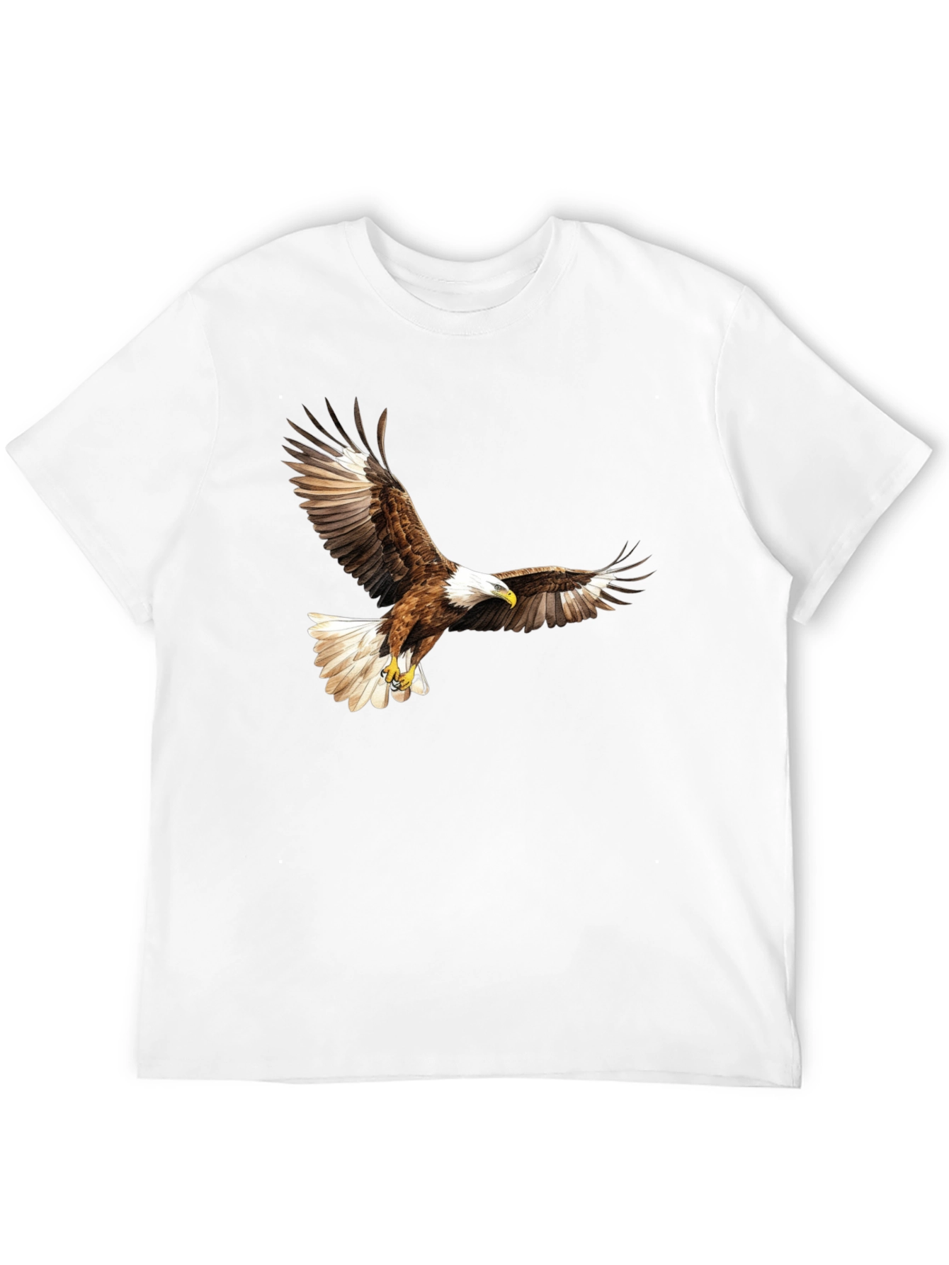 Black Black Eagle Print Graphic Tee view 12