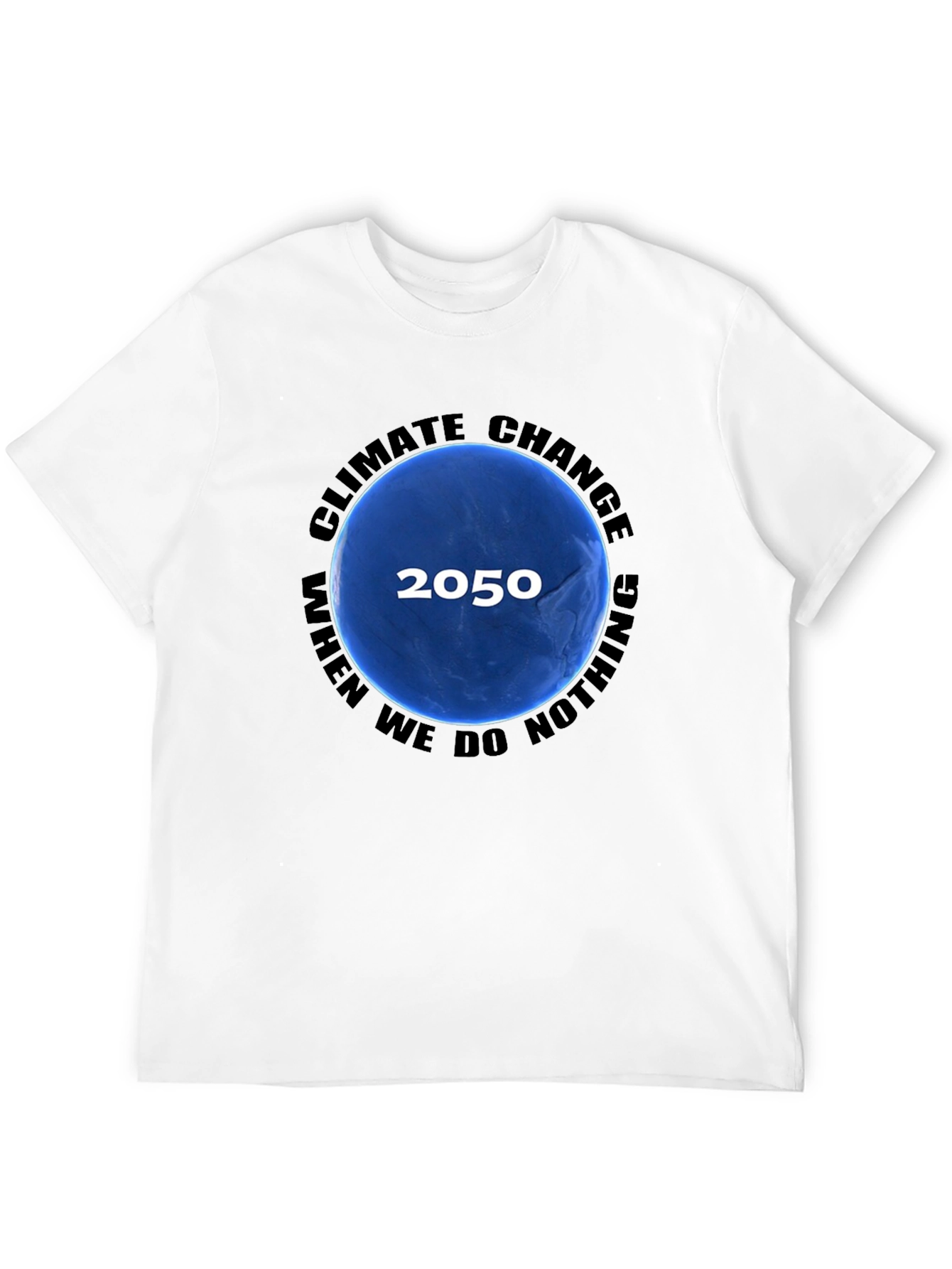 Black Climate Change 2050 T-Shirt view 12