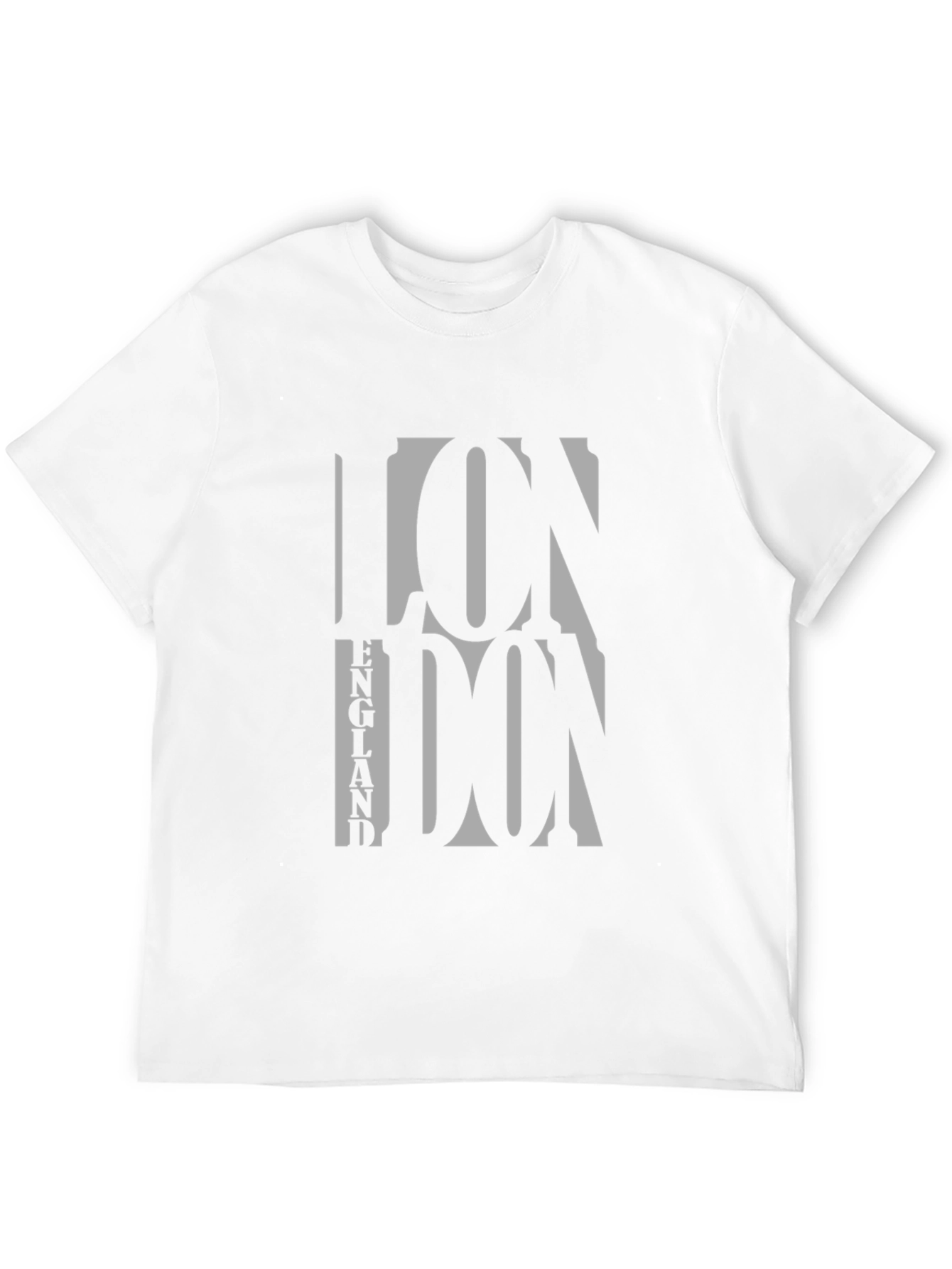 Black London England Graphic Print Men's T-Shirt view 12