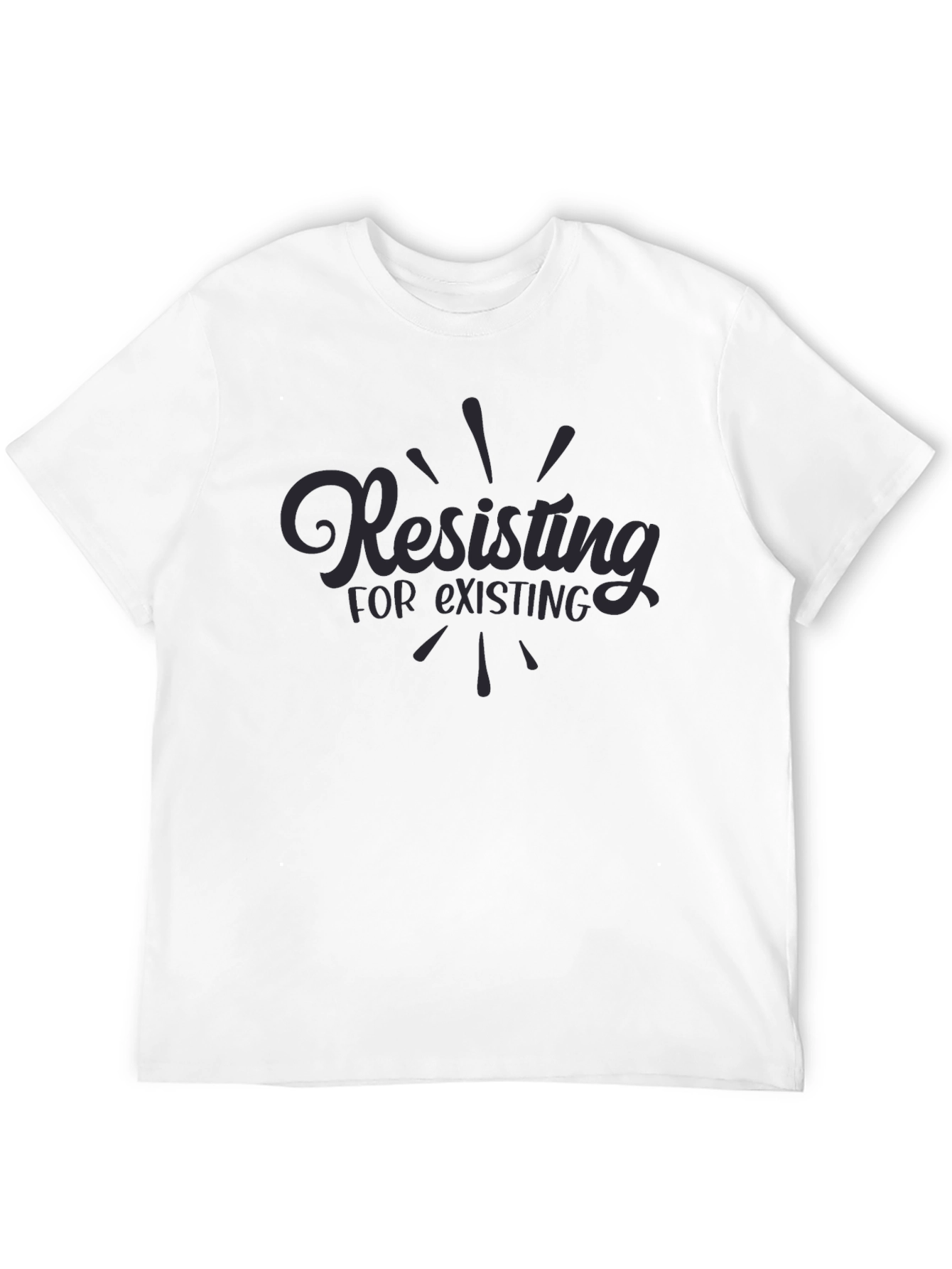 Black Resisting for Existing Graphic Tee view 12