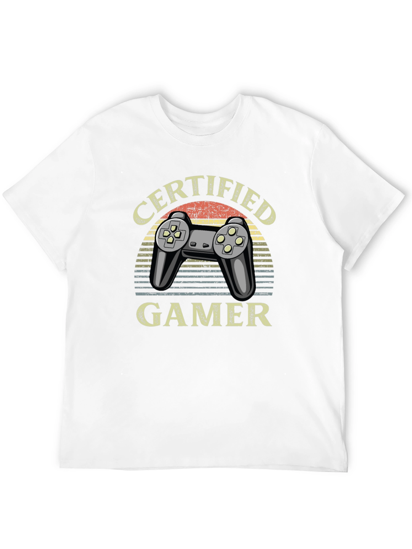 Black Certified Gamer T-Shirt - Retro Gaming Design view 12