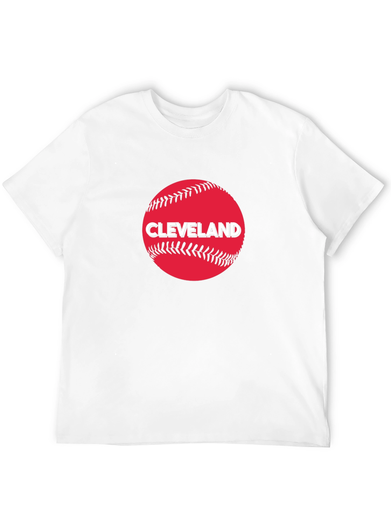 Black Cleveland Baseball Fan T-Shirt - Classic Design view 12