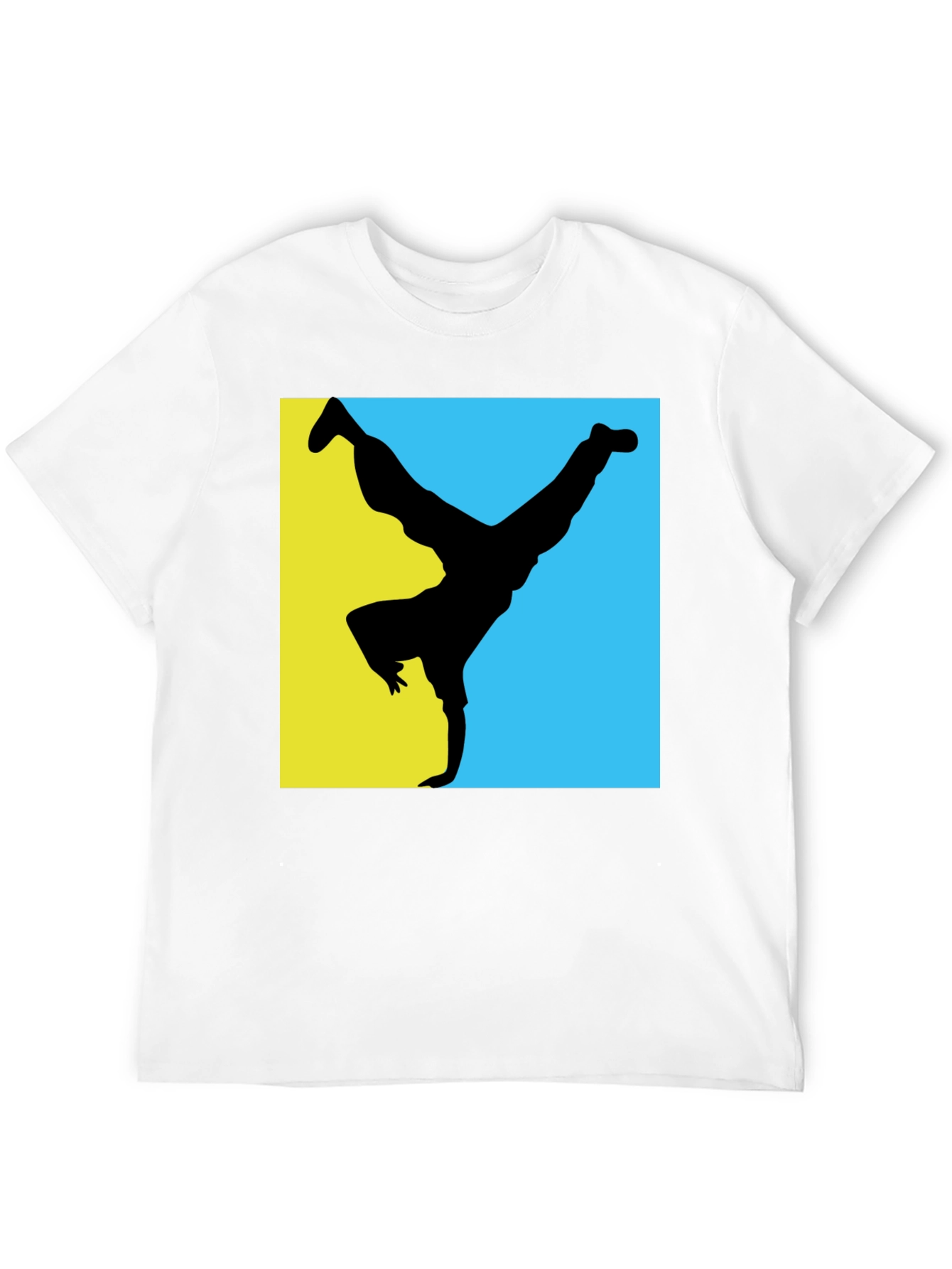 Black B-Boy Silhouette Graphic Tee - Black view 12