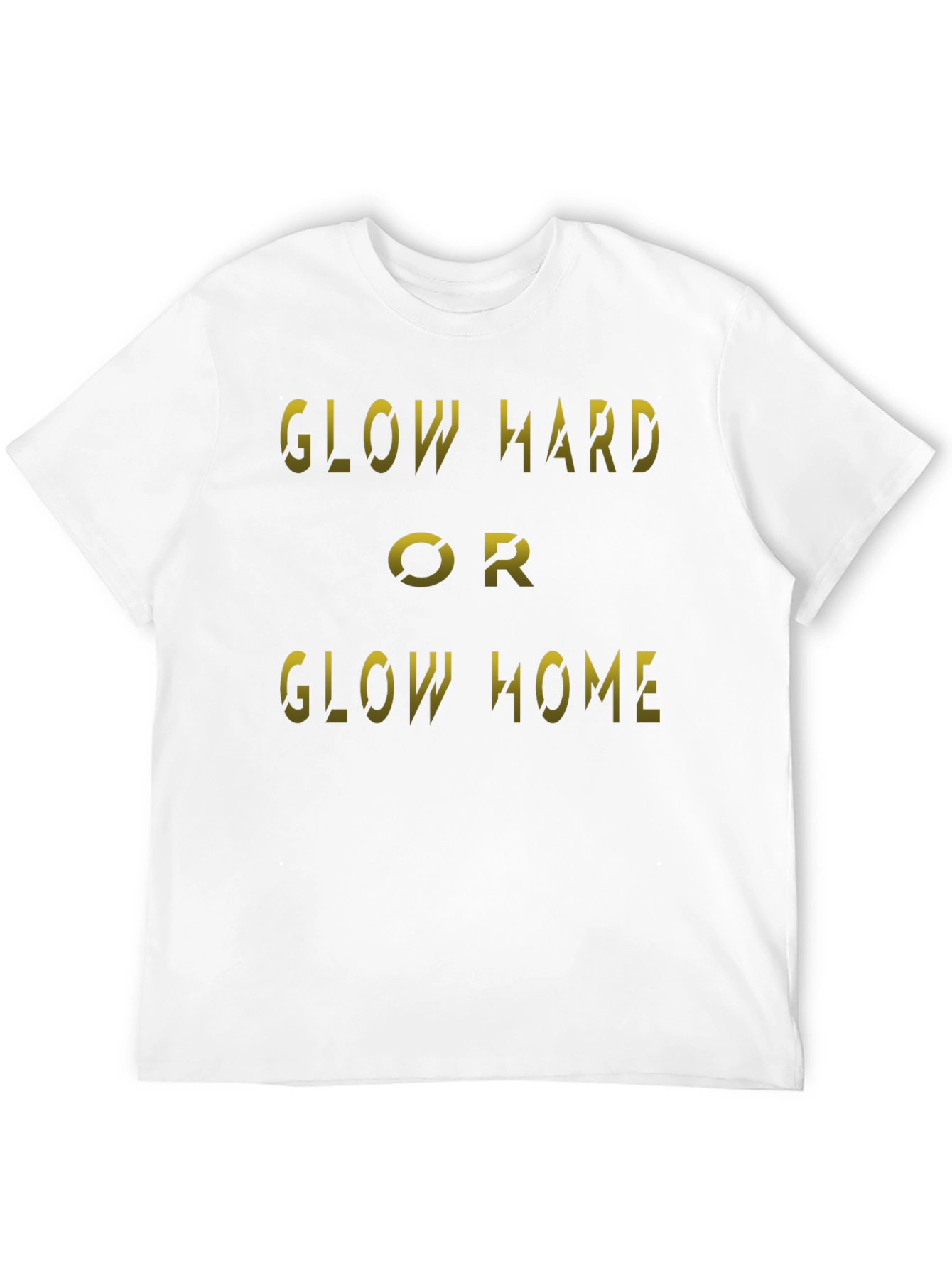 Black Glow Hard or Glow Home Black T-Shirt view 12