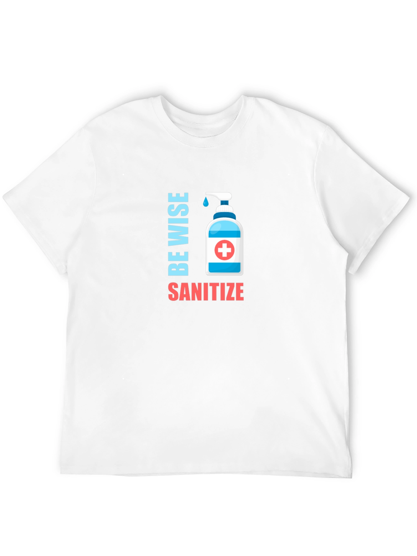 Black Be Wise Sanitize Graphic T-Shirt view 12