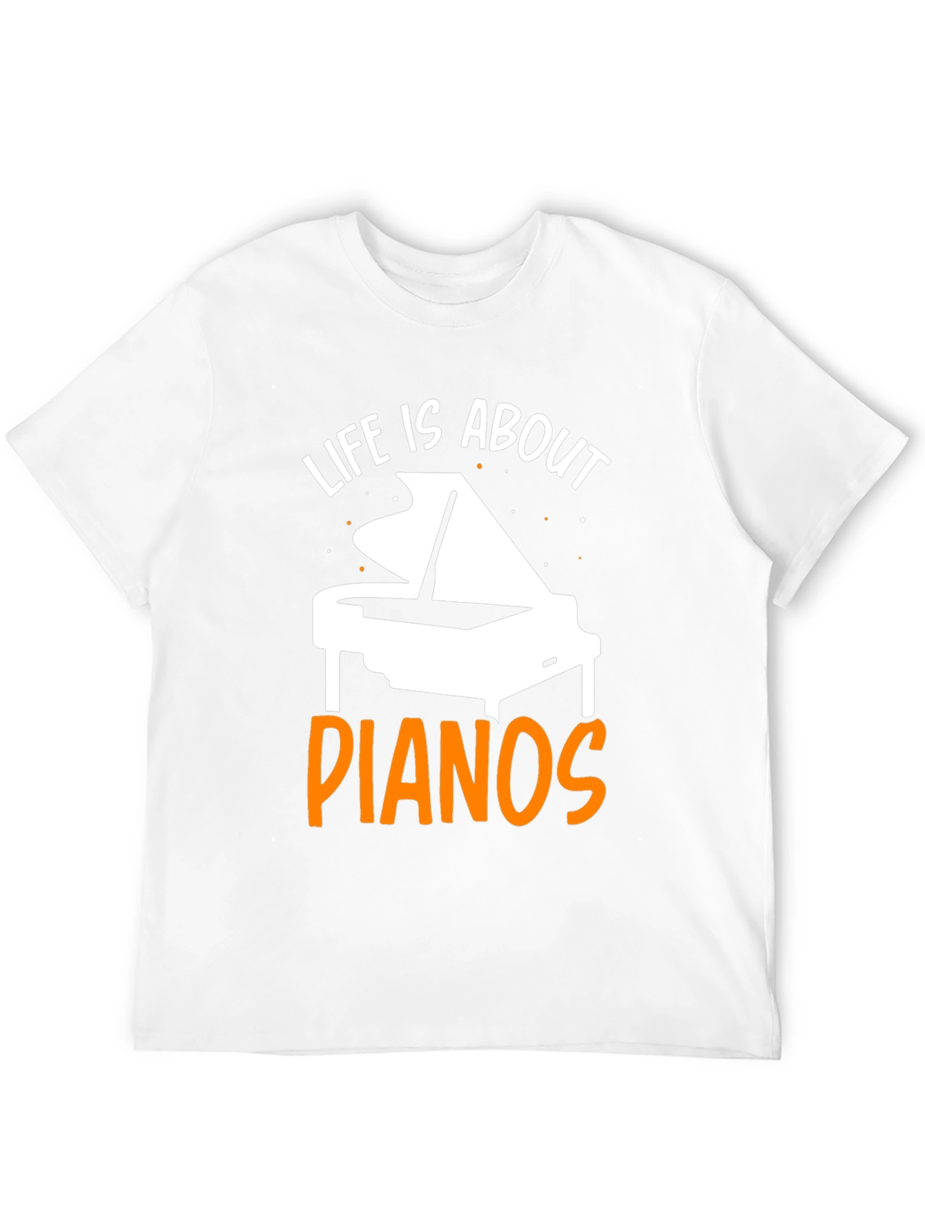 Black Life Is About Pianos Black T-Shirt view 12