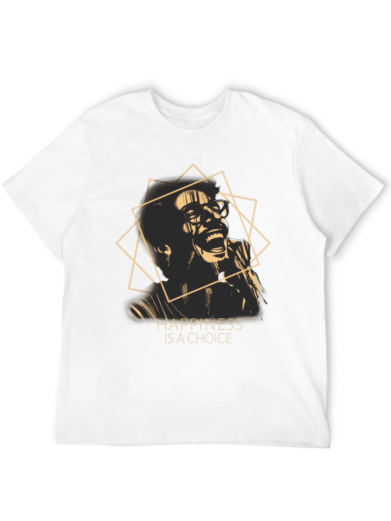 Black Happiness is a Choice Graphic T-Shirt view 12