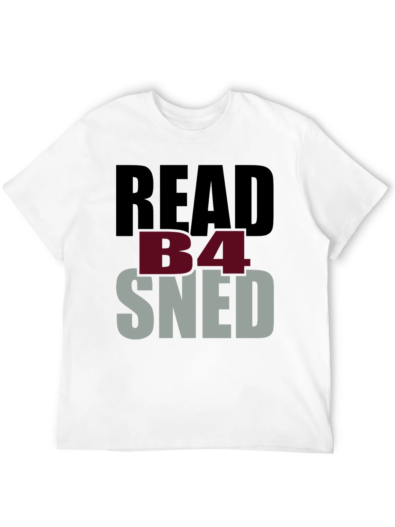 Black Read B4 Sned Black Graphic Tee Shirt view 12