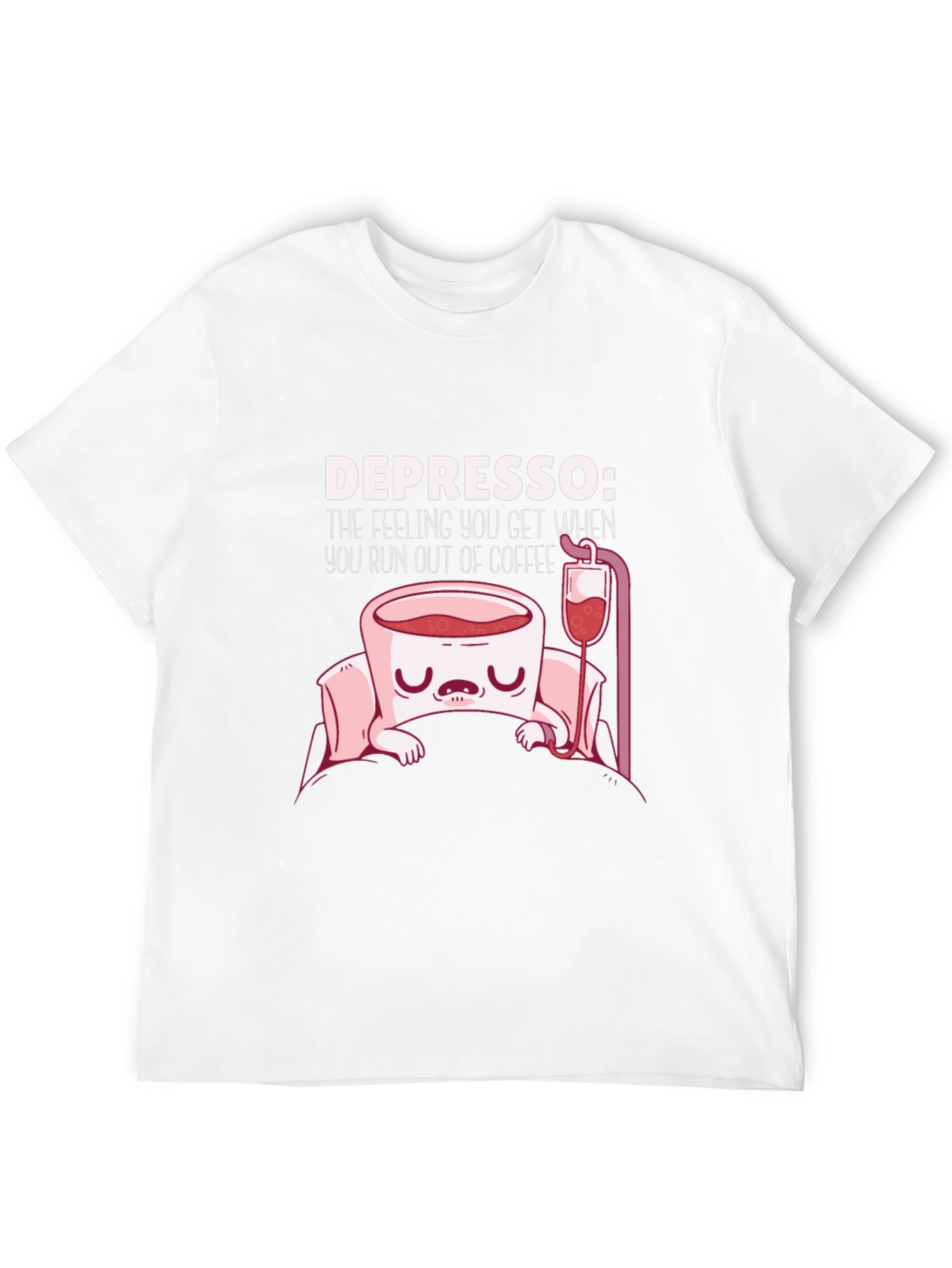 Black Depresso Funny Coffee T-Shirt view 12