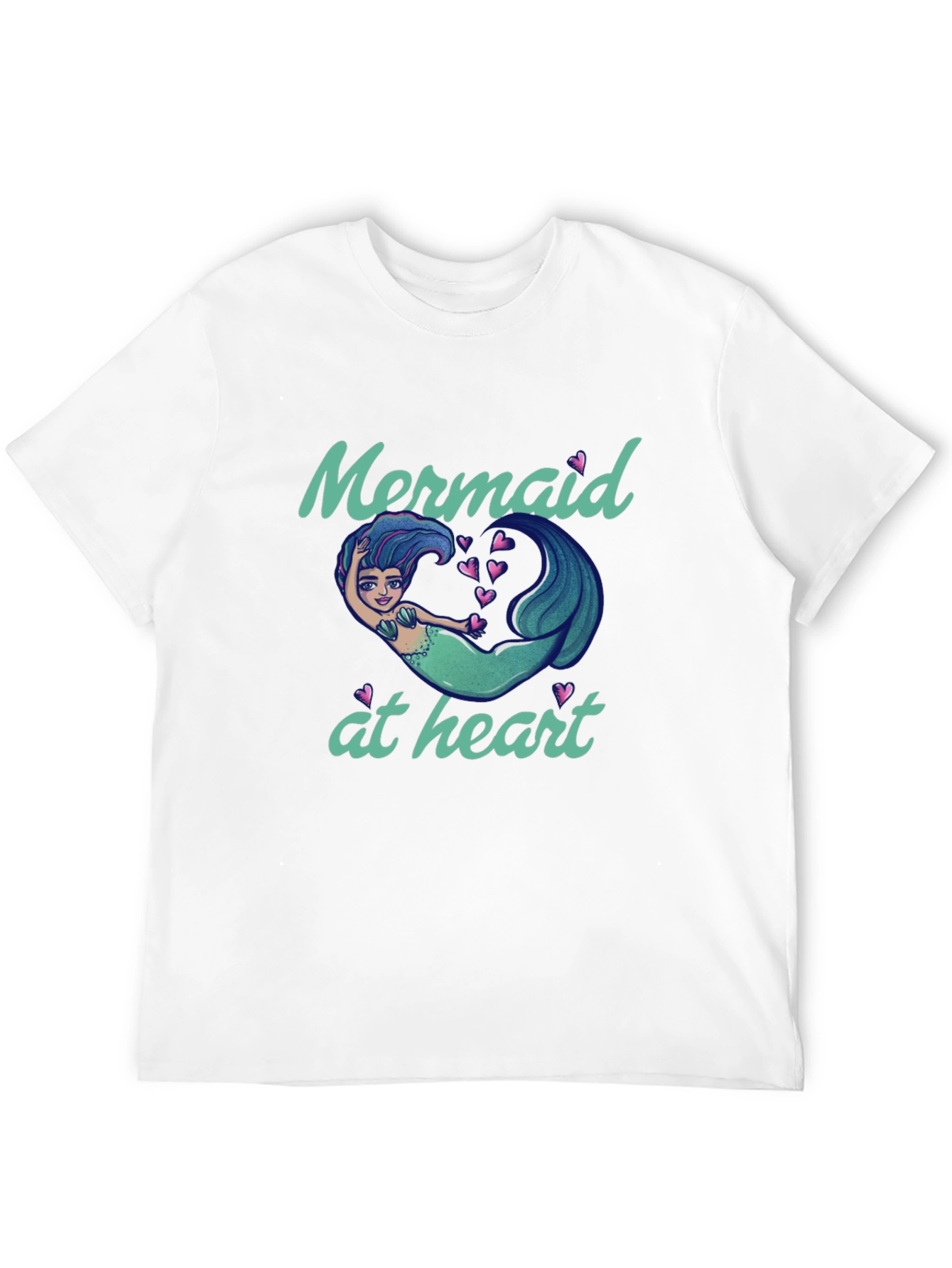 Black Mermaid At Heart Graphic Tee view 12