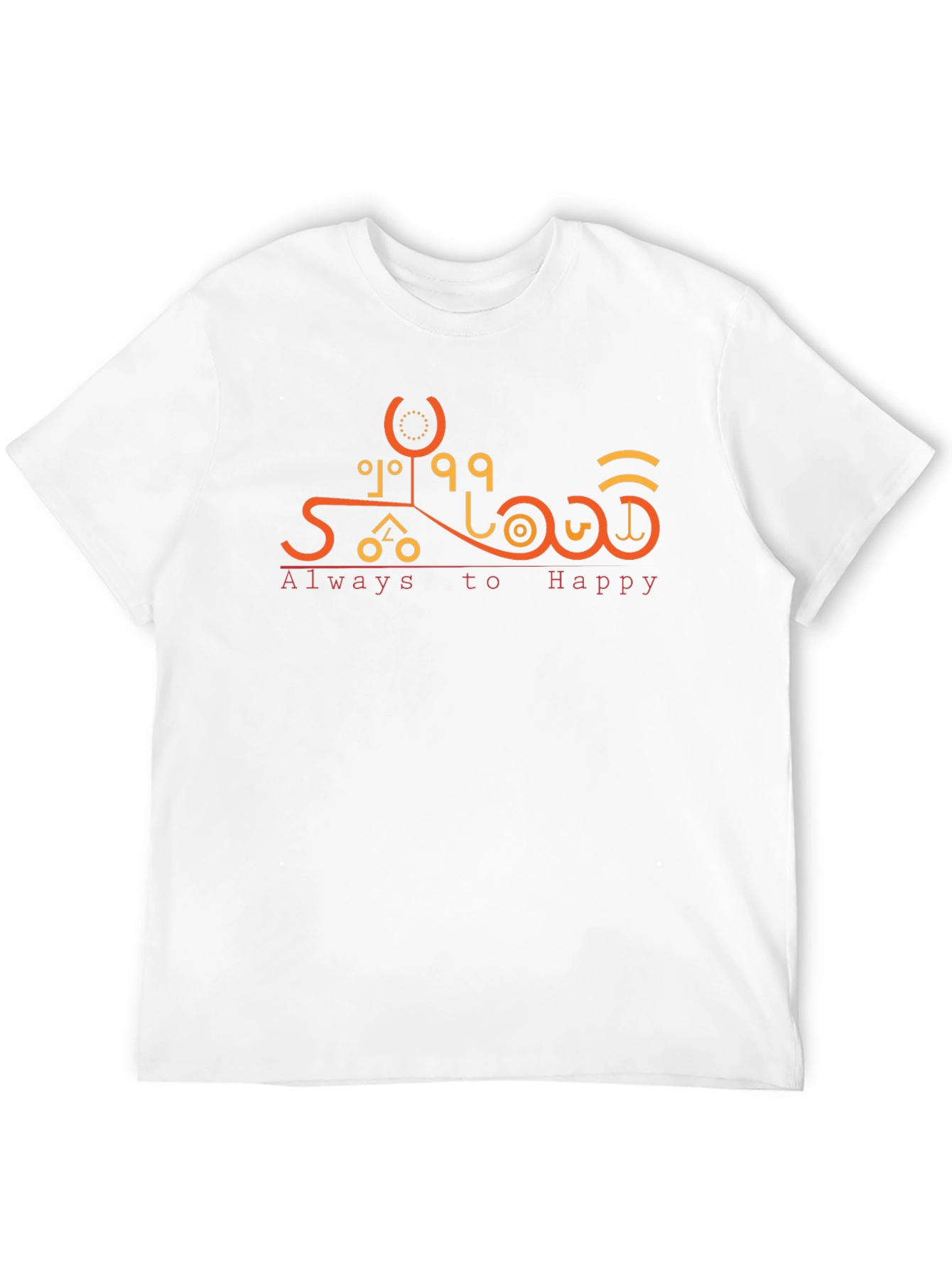 Black Always to Happy Graphic T-Shirt - Unique Design view 12