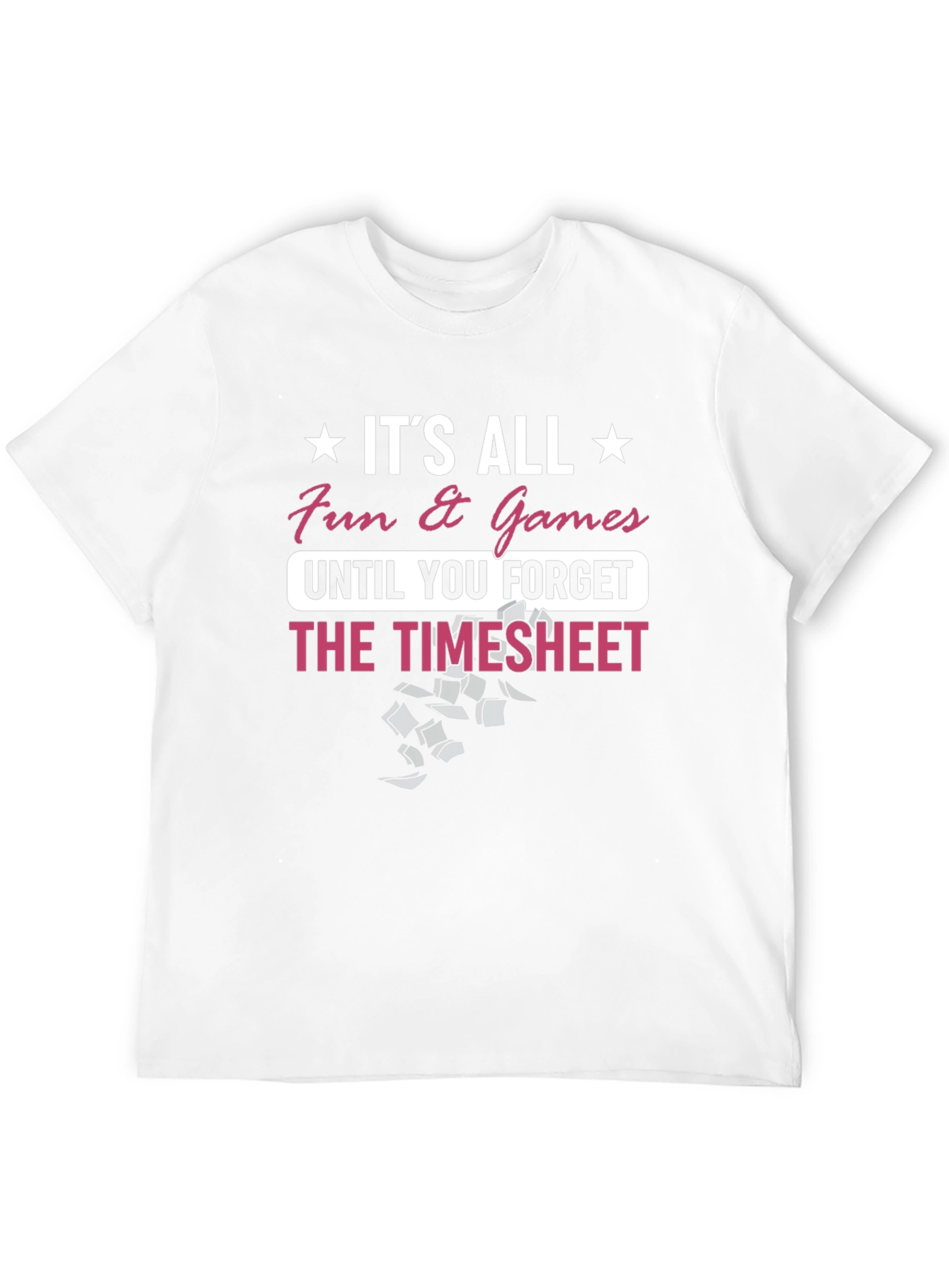 Black Fun & Games Timesheet Graphic T-Shirt view 12