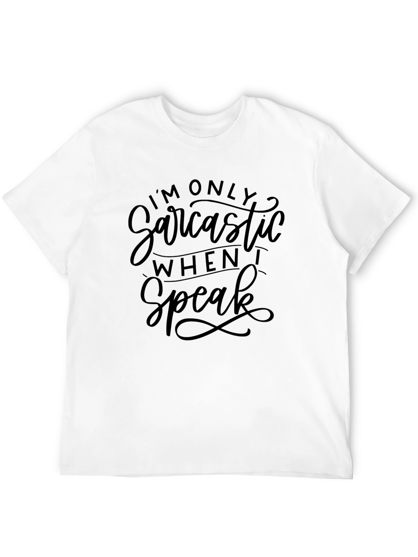 Black Sarcastic T-Shirt - Humorous Graphic Tee view 12