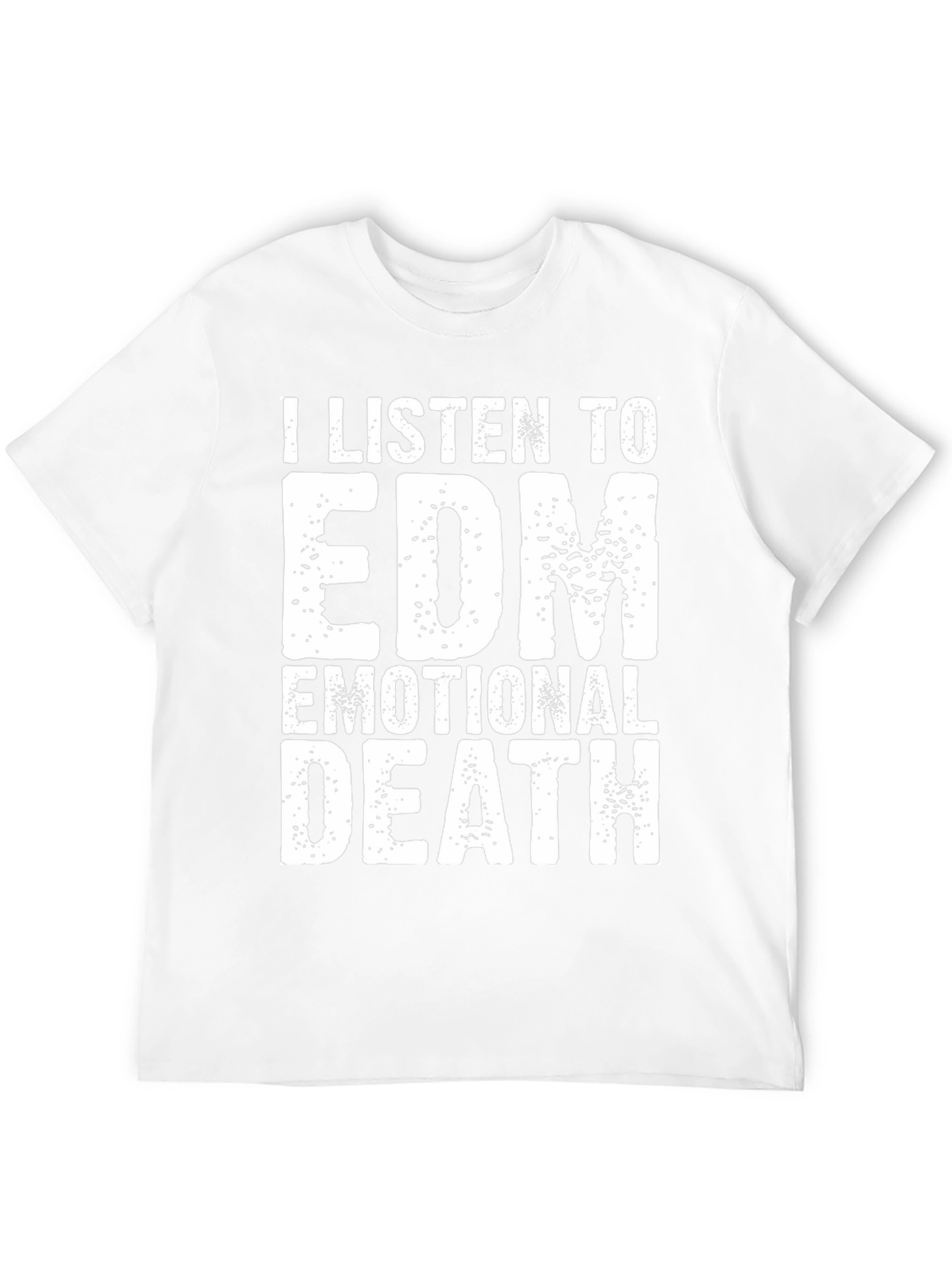 Black EDM Emotional Death Graphic Tee view 12