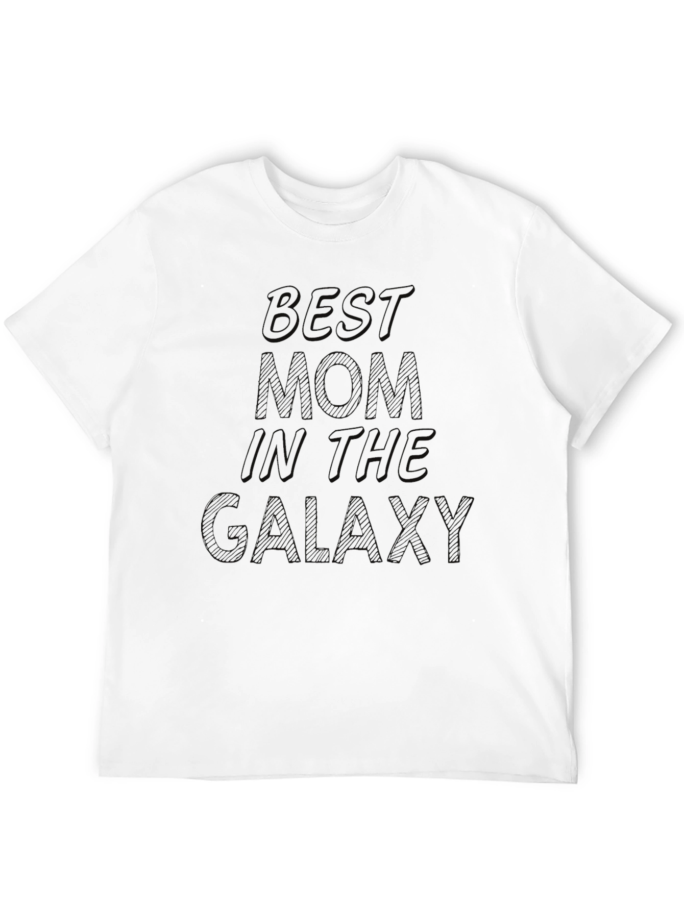Black Best Mom in the Galaxy T-Shirt - Black view 12