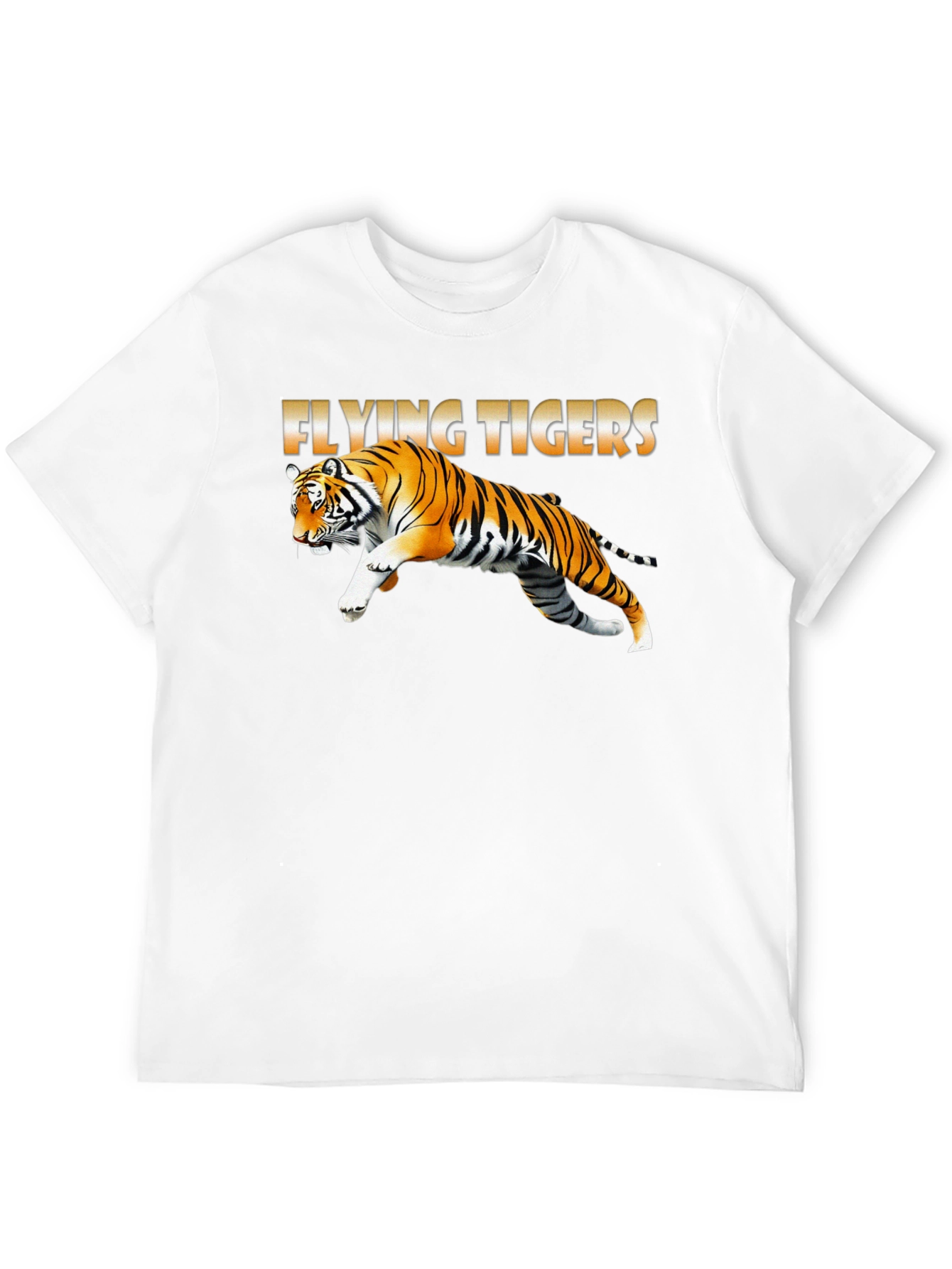 Black Flying Tigers Graphic T-Shirt view 12