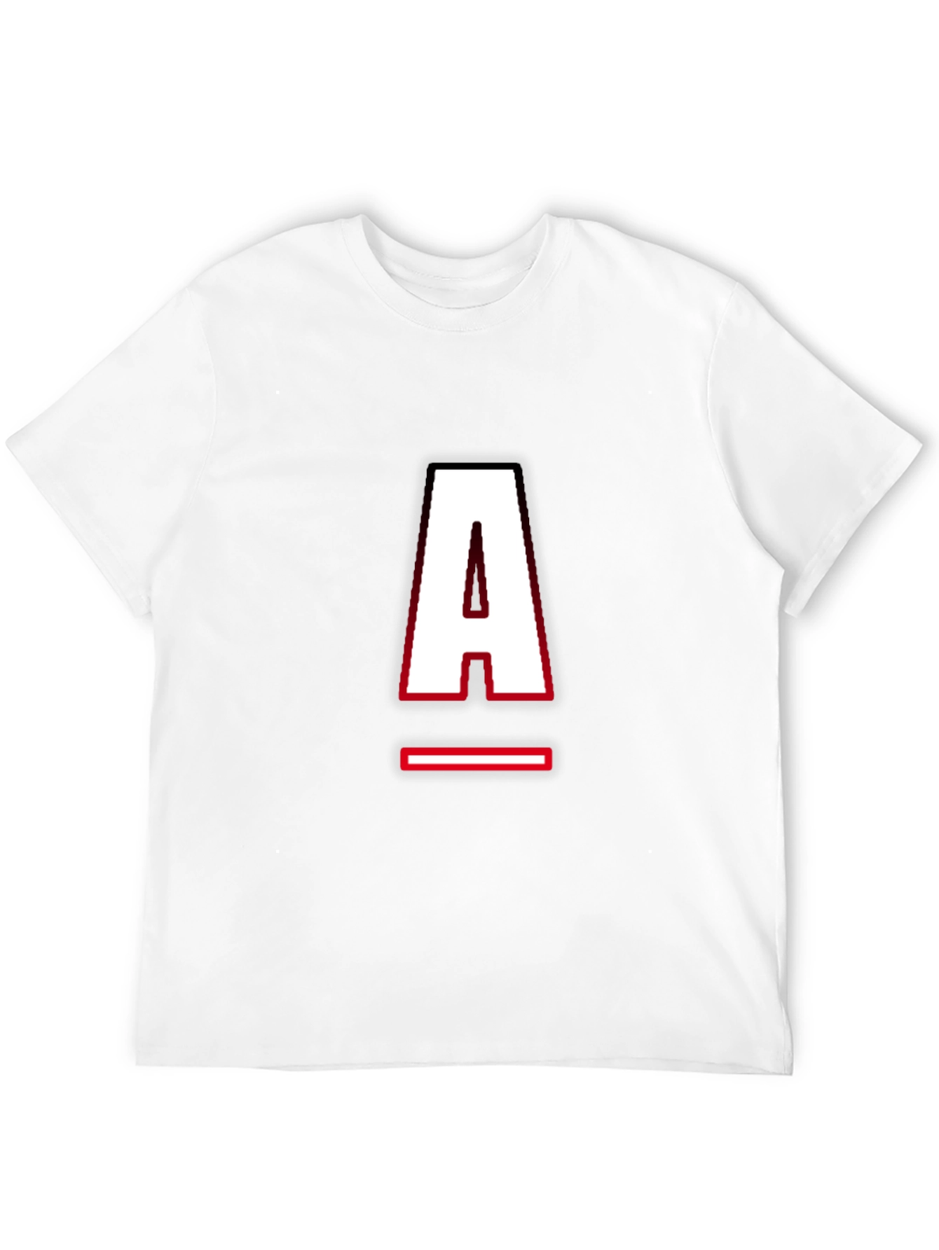 Black Letter "A" Graphic T-Shirt - Black view 12