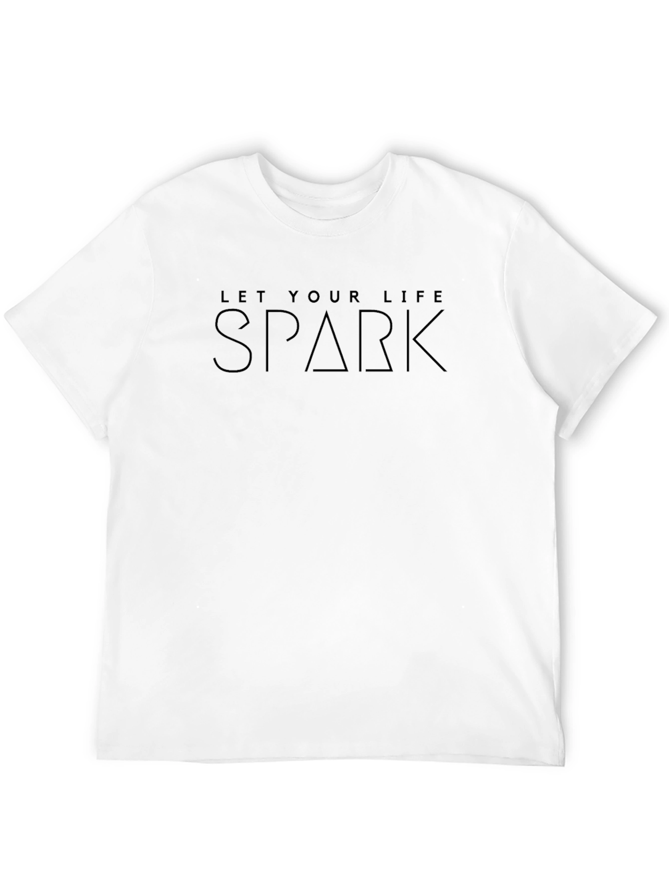 Black Let Your Life Spark Black T-Shirt view 12