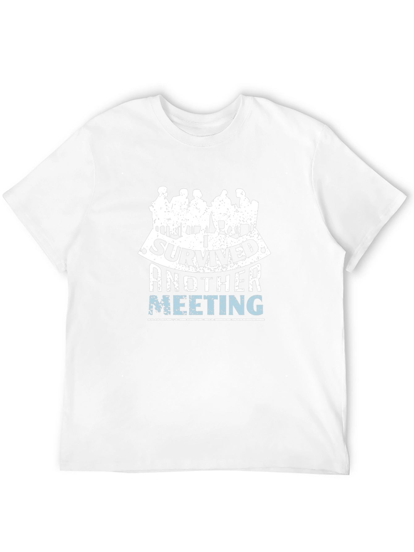 Black I Survived Another Meeting Graphic Tee - Black view 12