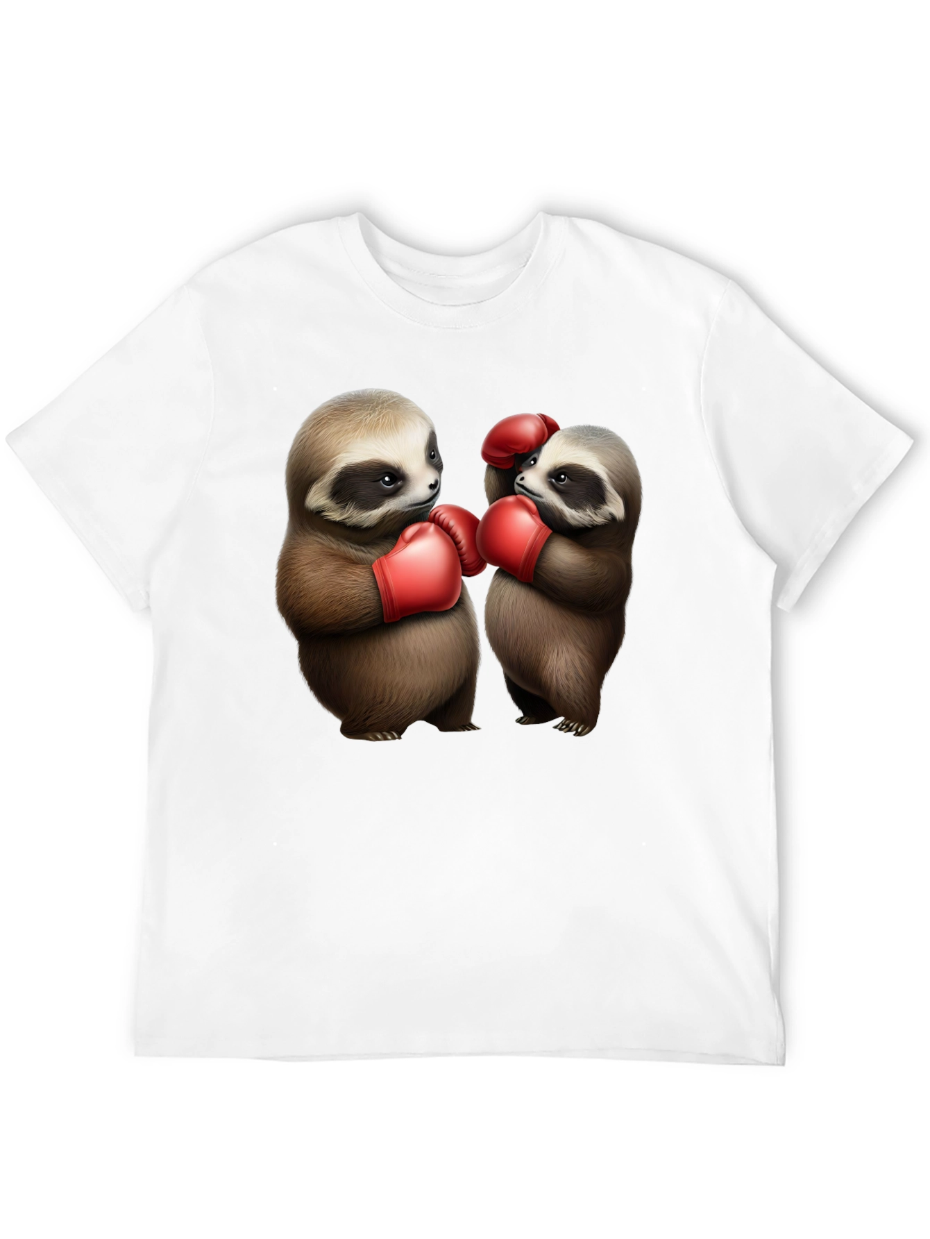 Black Sloth Boxing T-Shirt: Funny Animal Tee view 12